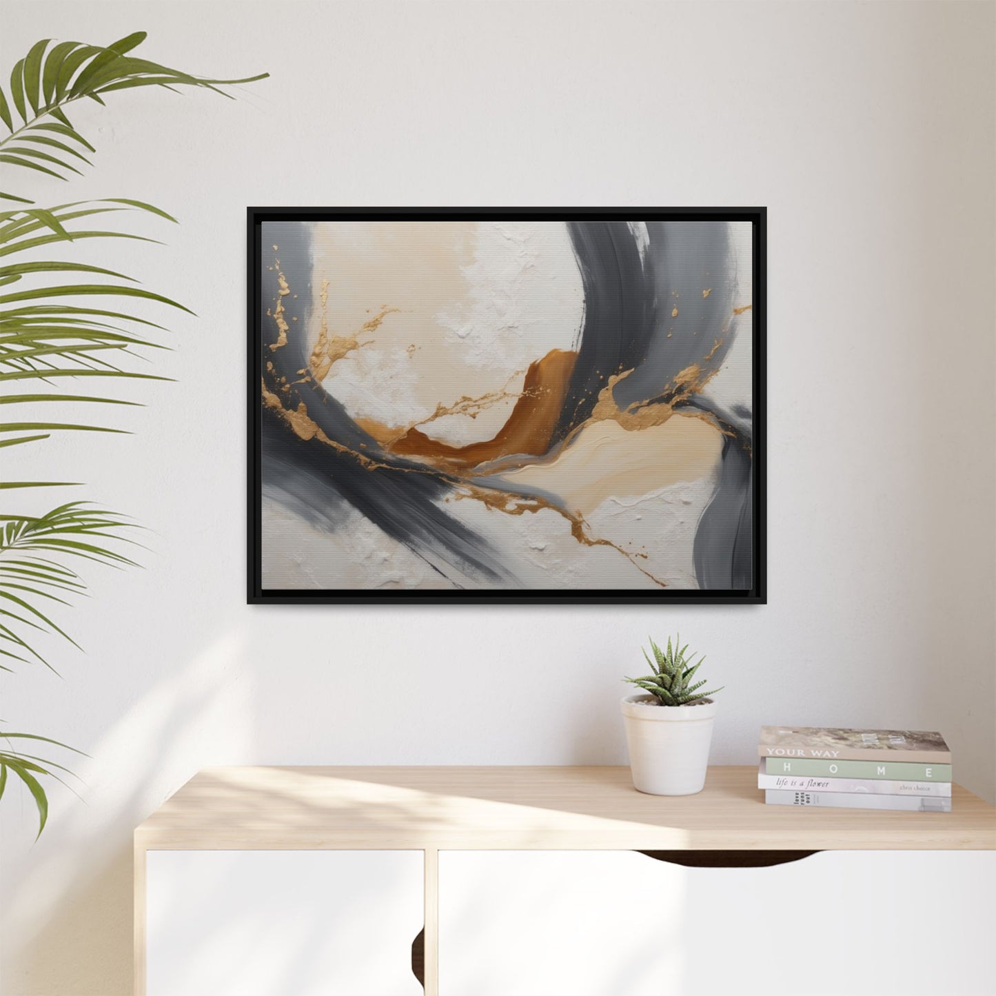 Matte Canvas, Framed (Multi-color)
