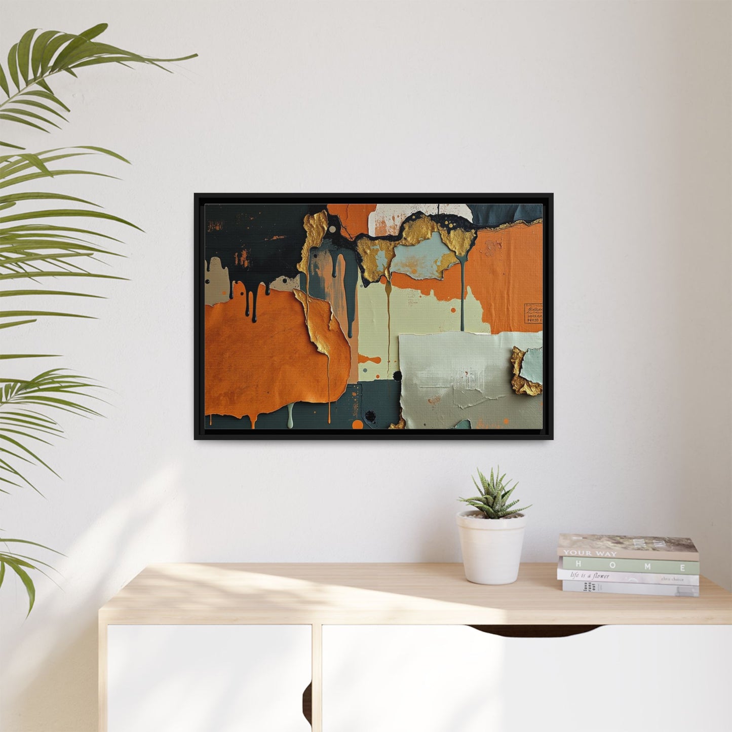 Matte Canvas, Framed (Multi-color)