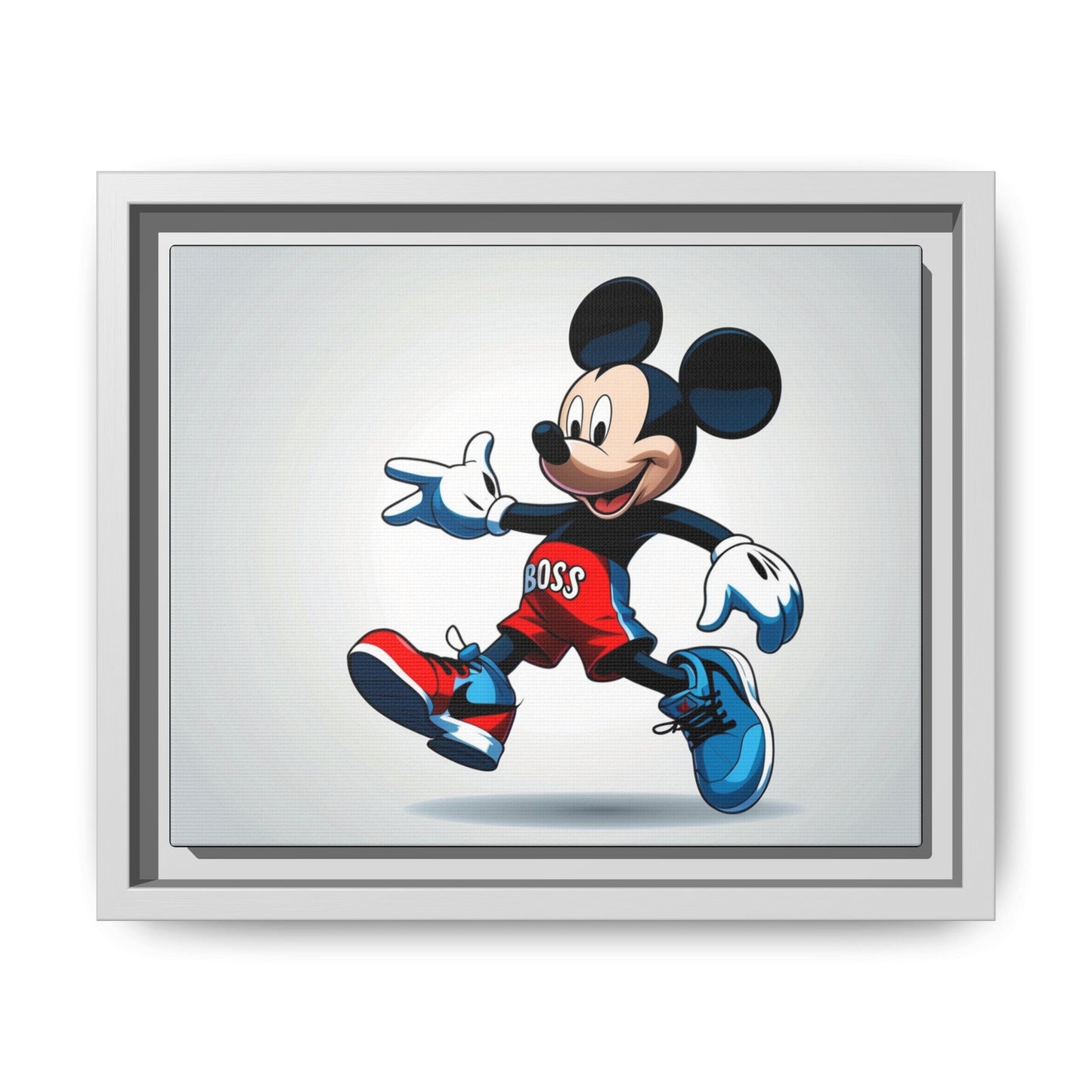 Mickey Mouse Boss Framed Canvas Art