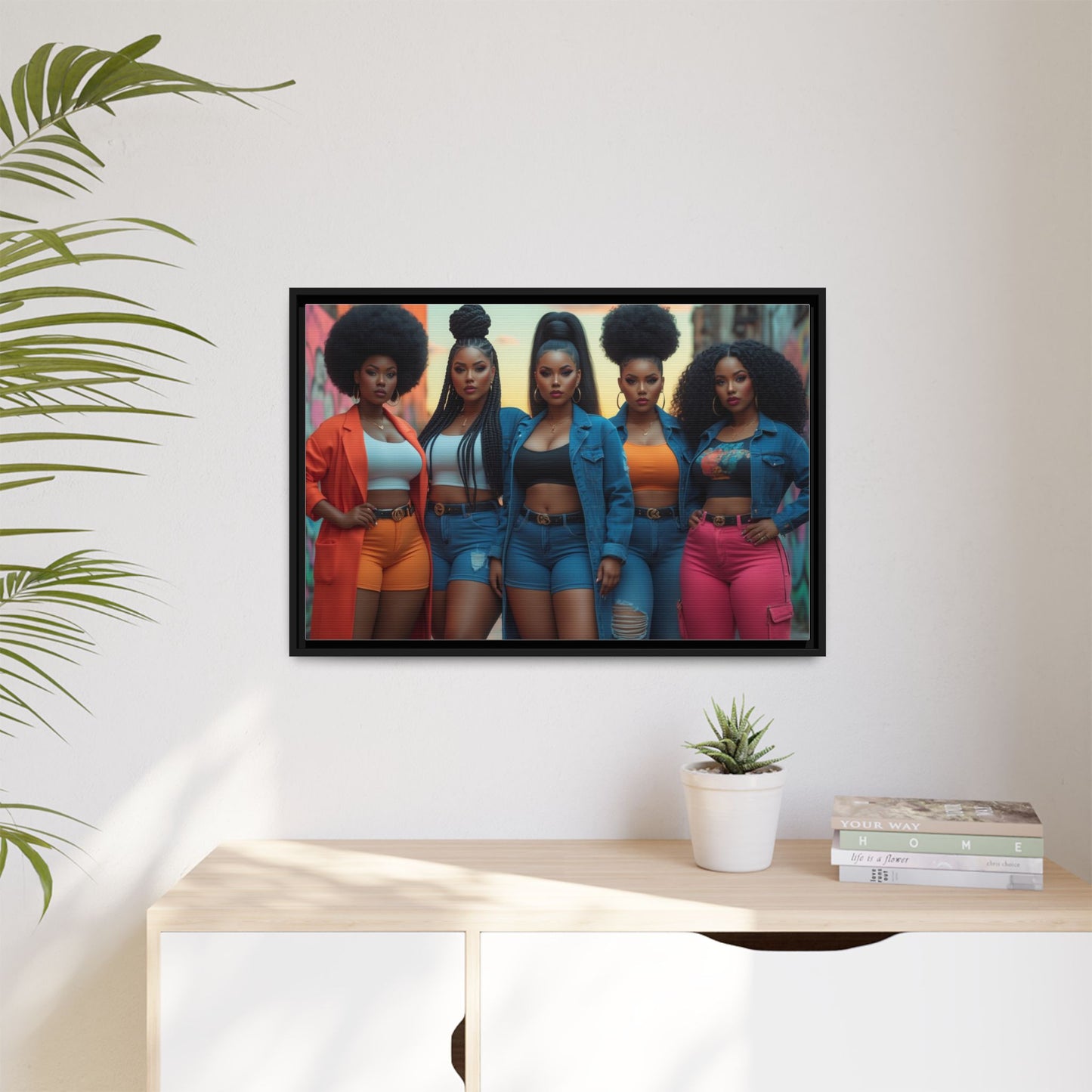 Matte Canvas, Framed (Multi-color)