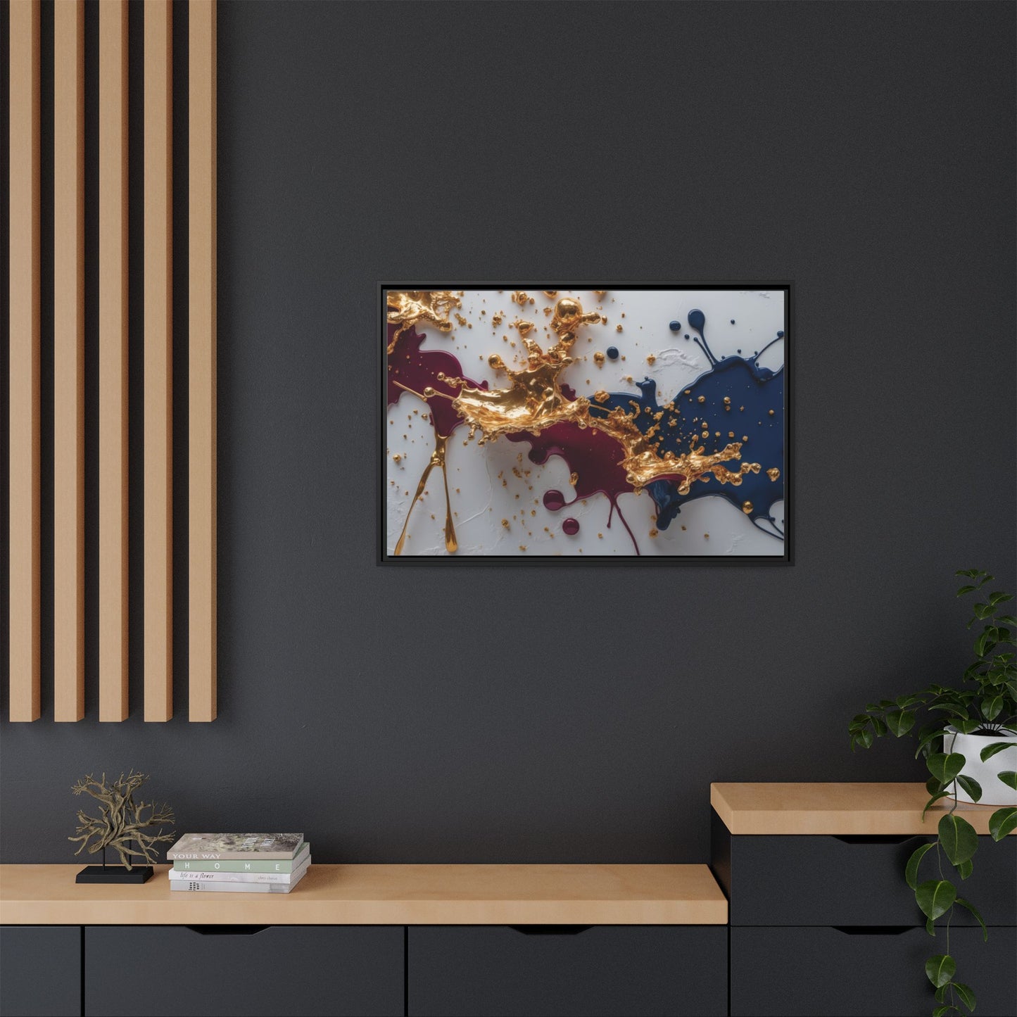 Matte Canvas, Framed (Multi-color)