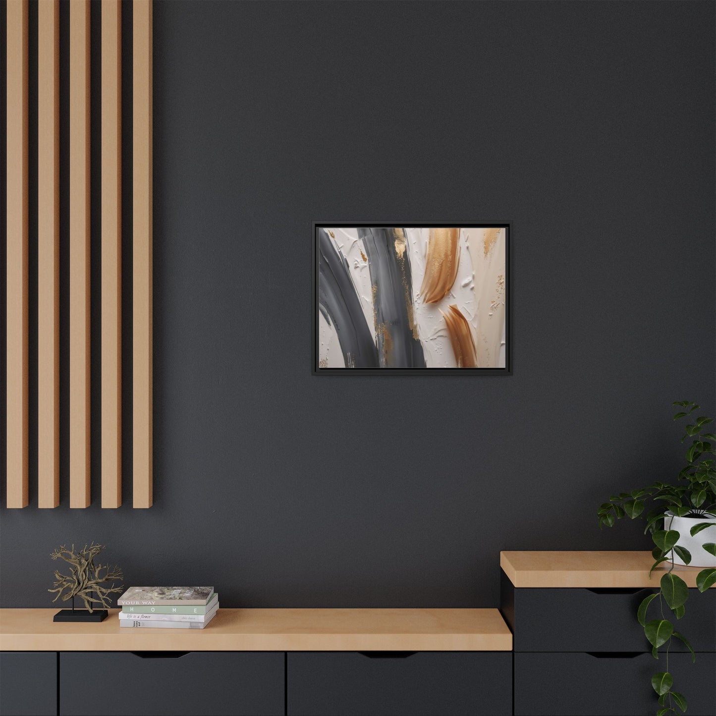 Matte Canvas, Framed (Multi-color)