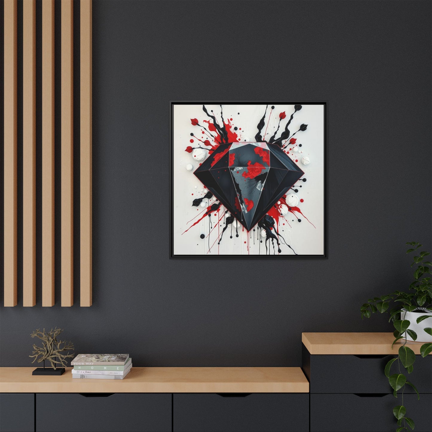 Matte Canvas, Framed (Multi-color)