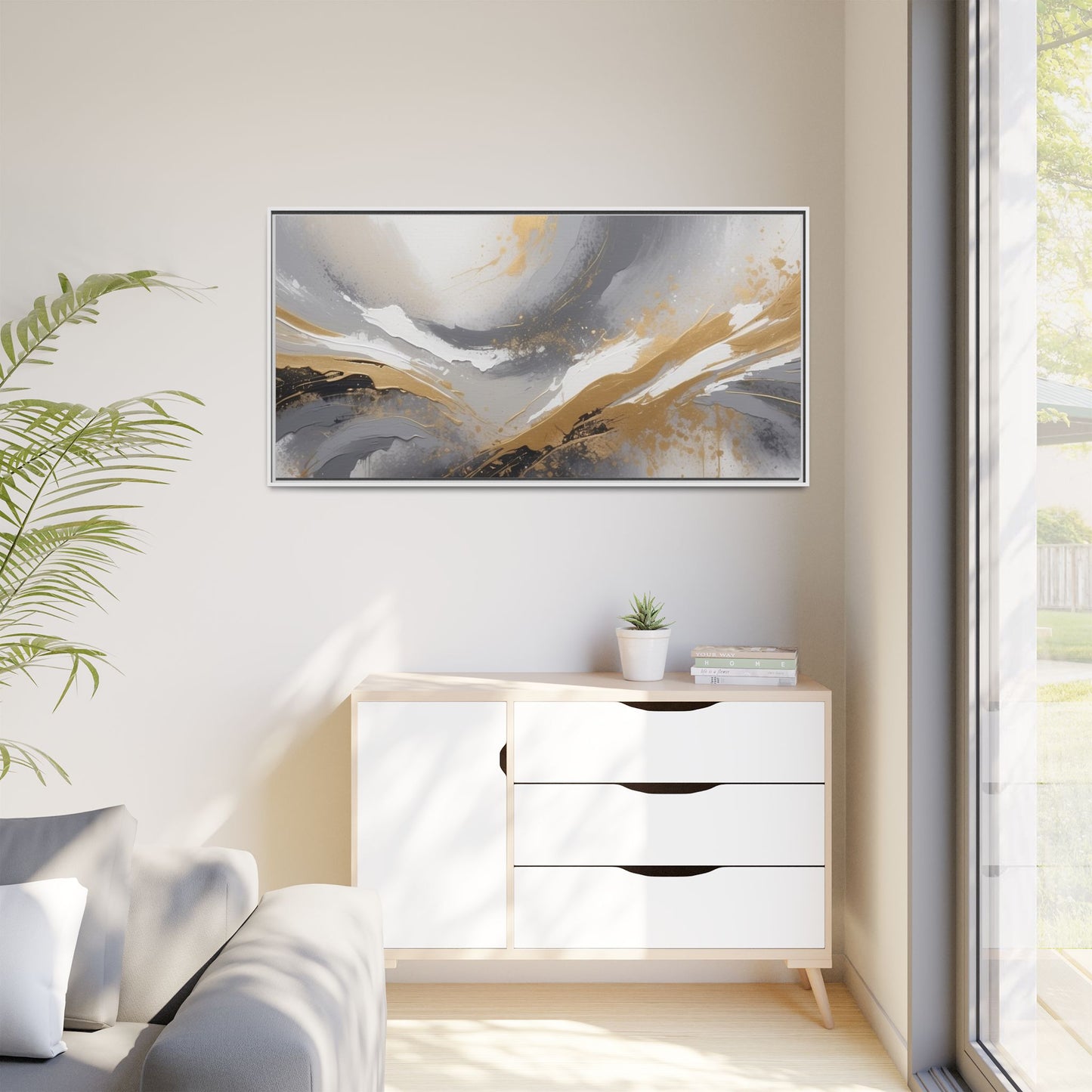 Matte Canvas, Framed (Multi-color)