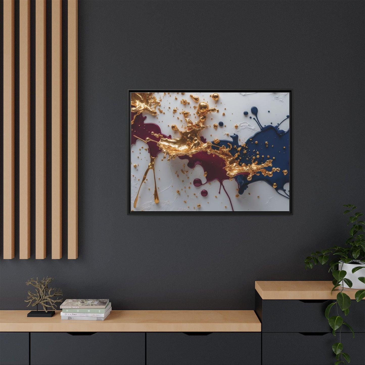 Matte Canvas, Framed (Multi-color)