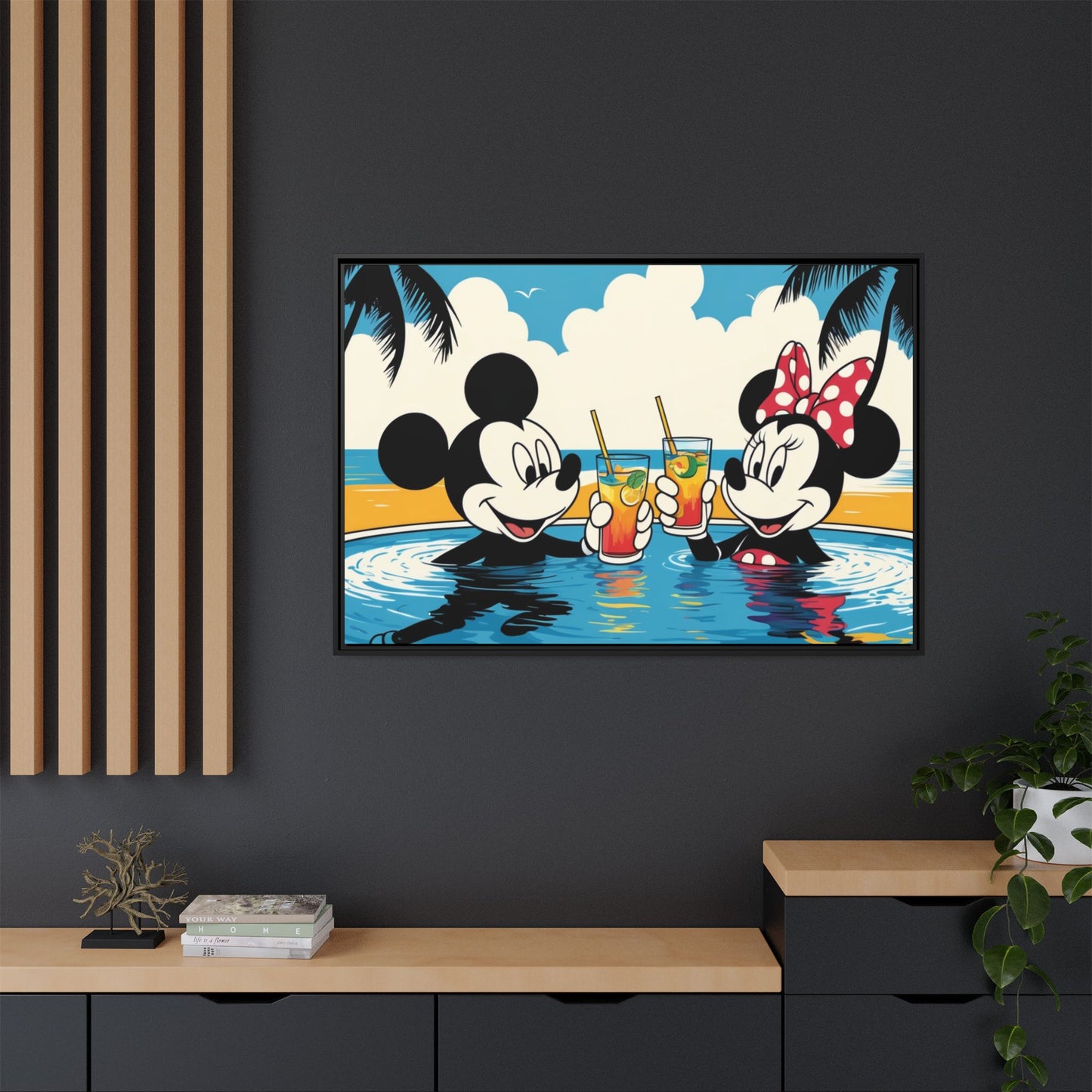 Matte Canvas, Framed (Multi-color)