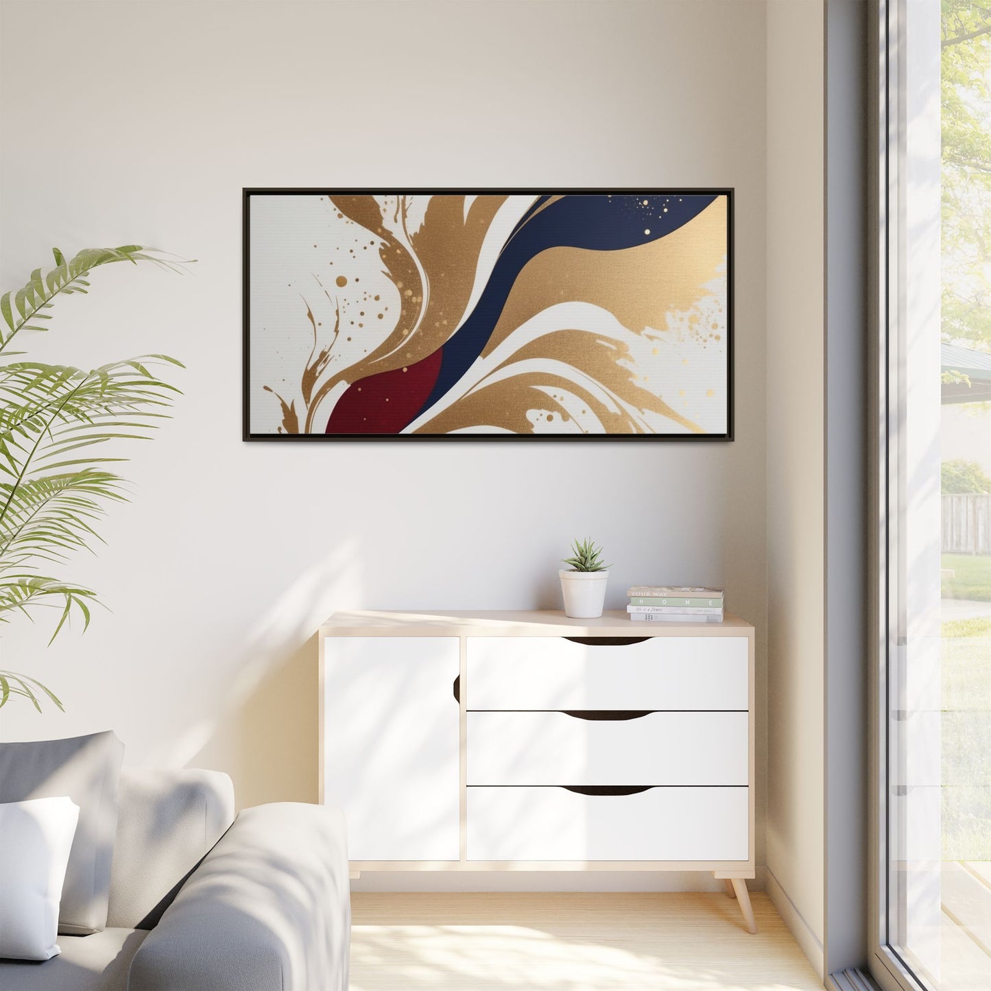 Matte Canvas, Framed (Multi-color)