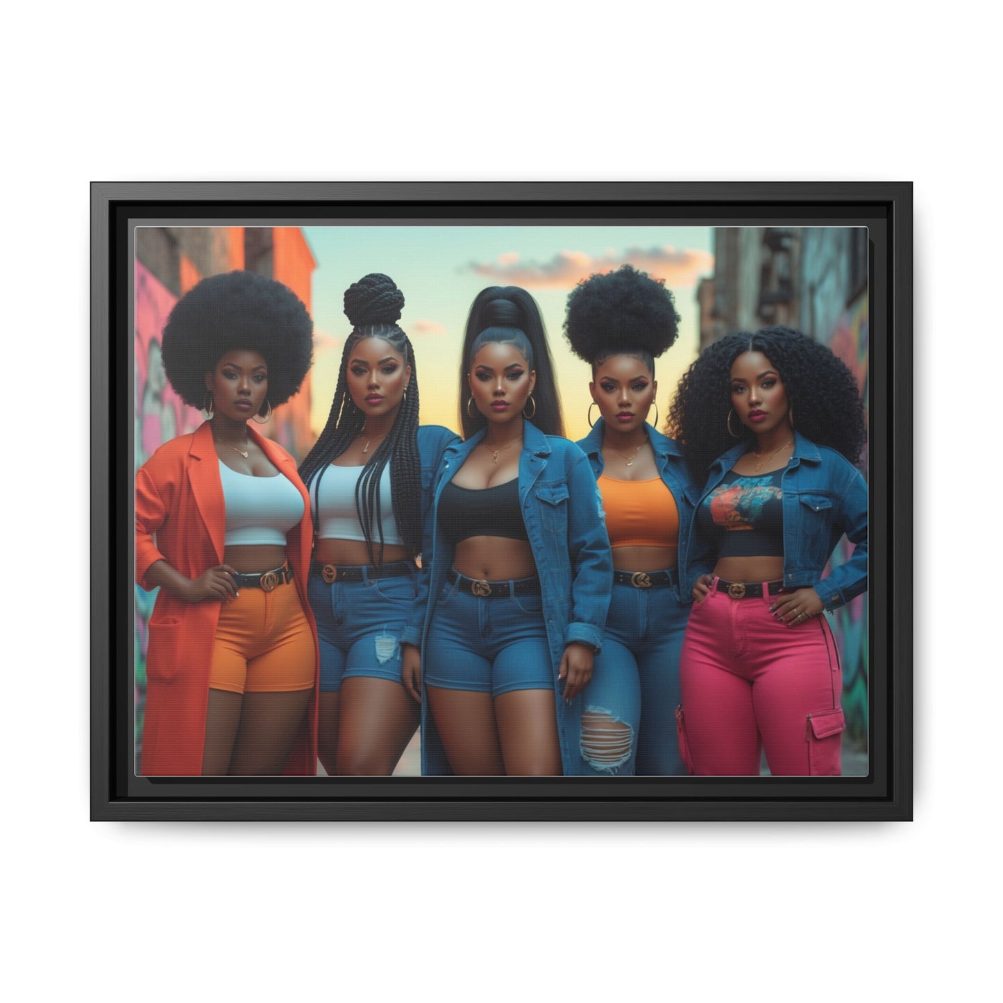Matte Canvas, Framed (Multi-color)