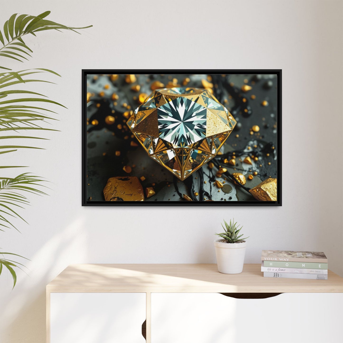 Matte Canvas, Framed (Multi-color)