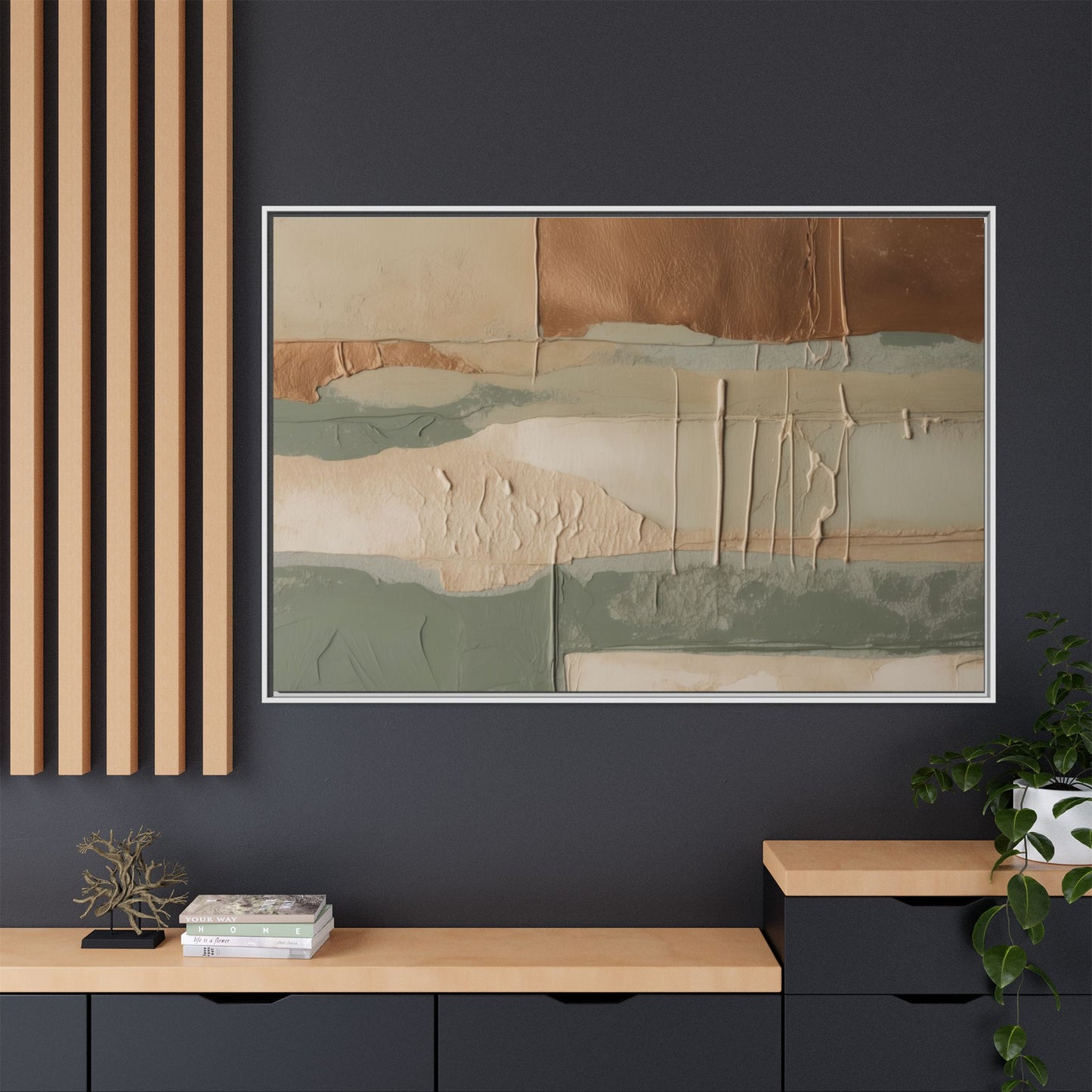 Matte Canvas, Framed (Multi-color)