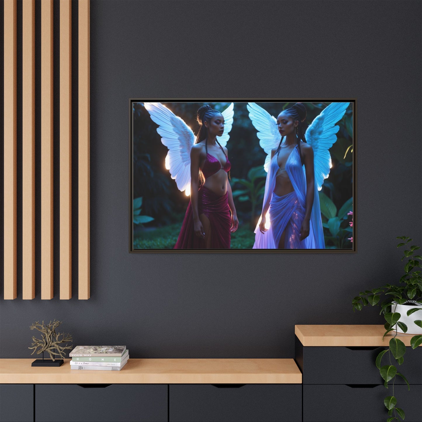 Matte Canvas, Framed (Multi-color)