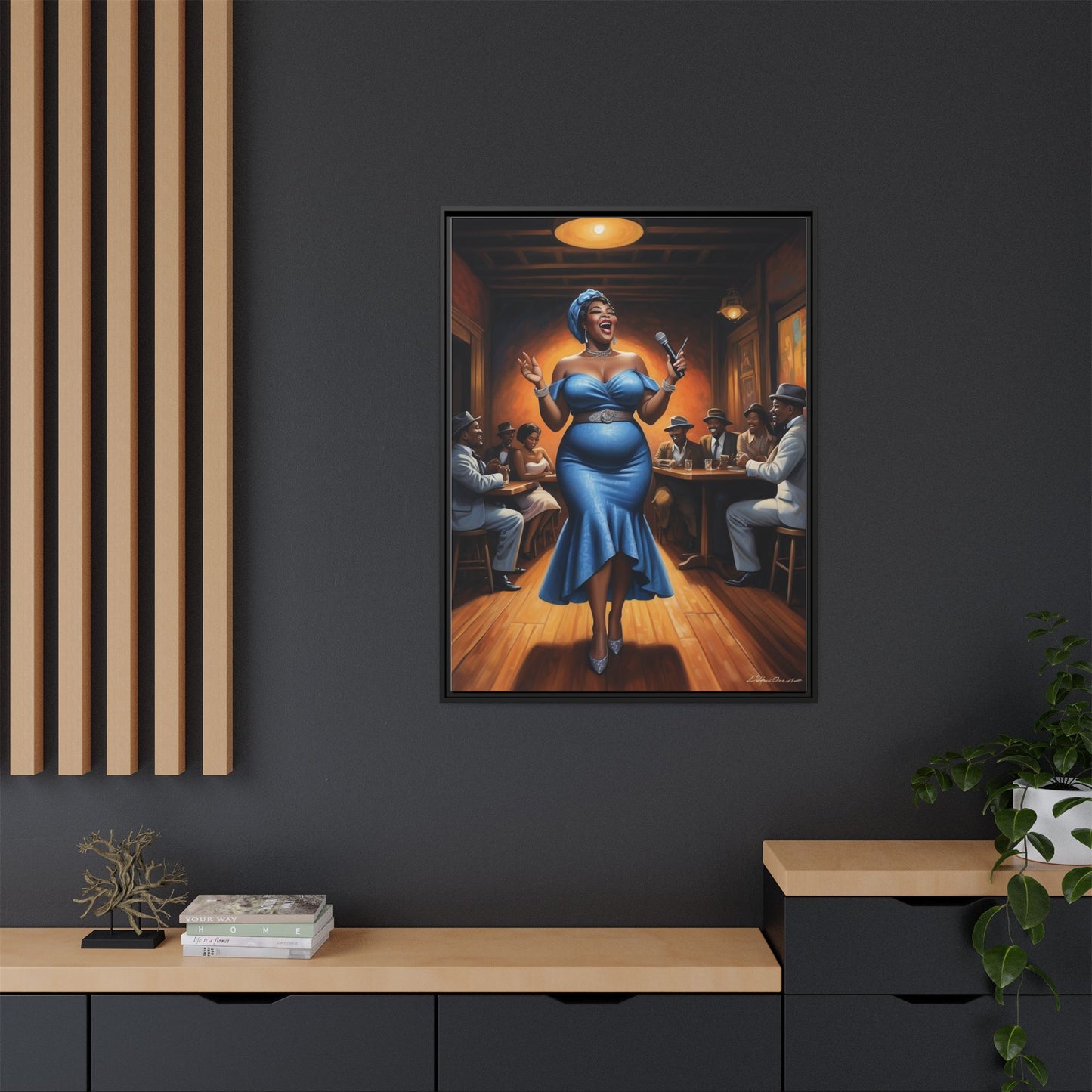 Matte Canvas, Framed (Multi-color)