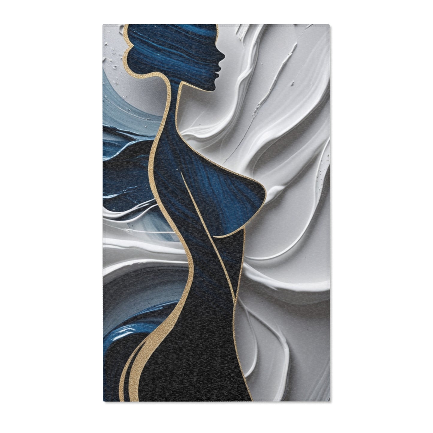 Elegant Silhouette Area Rug - Modern Home Decor, Stylish Living Room Accent