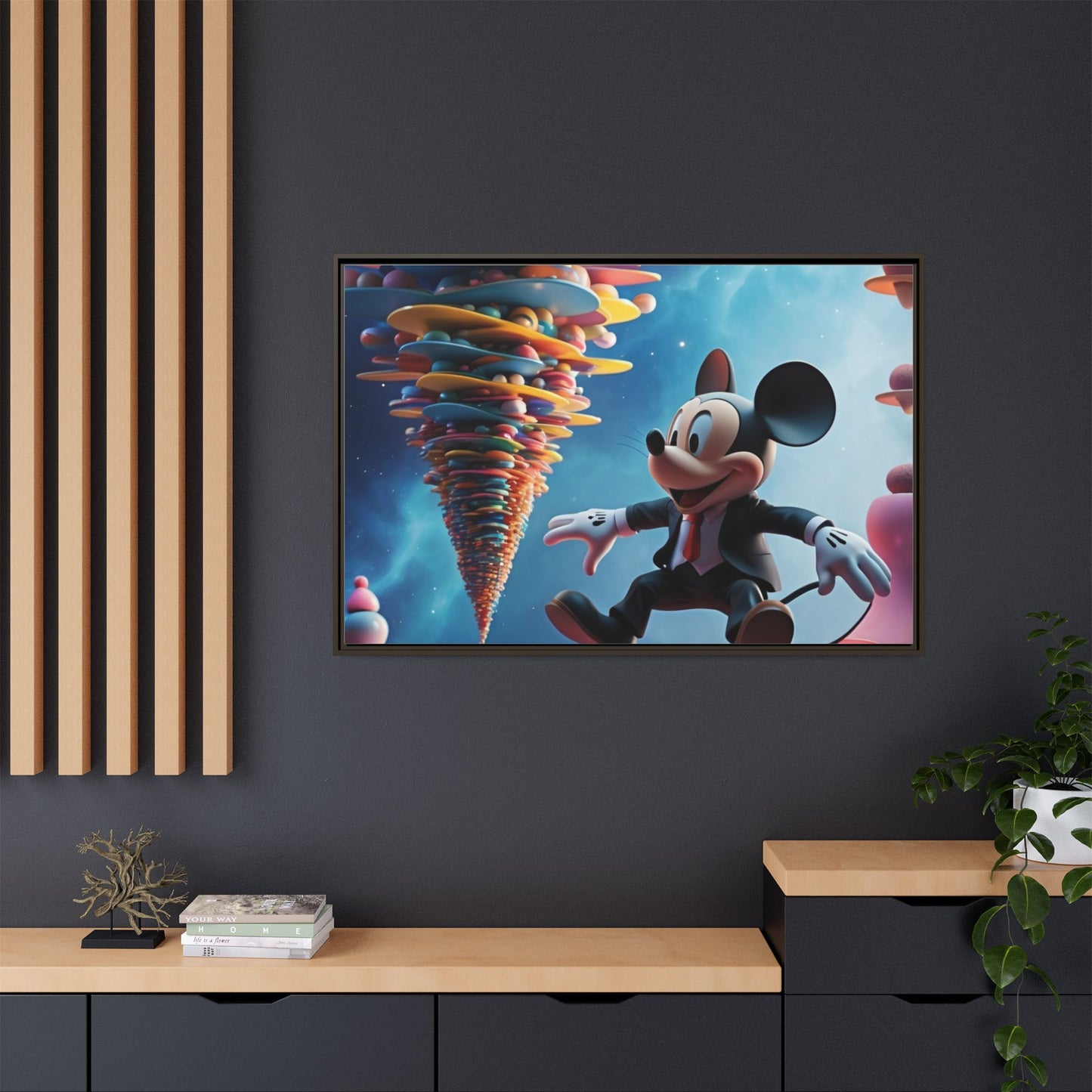 Matte Canvas, Framed (Multi-color)