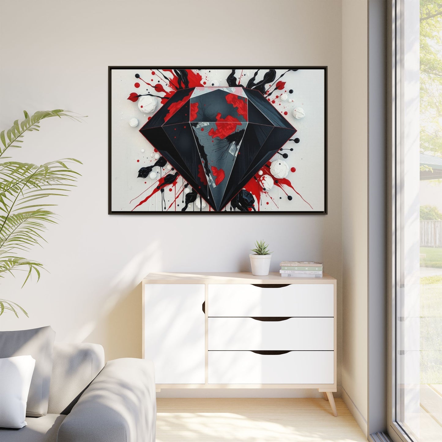 Matte Canvas, Framed (Multi-color)