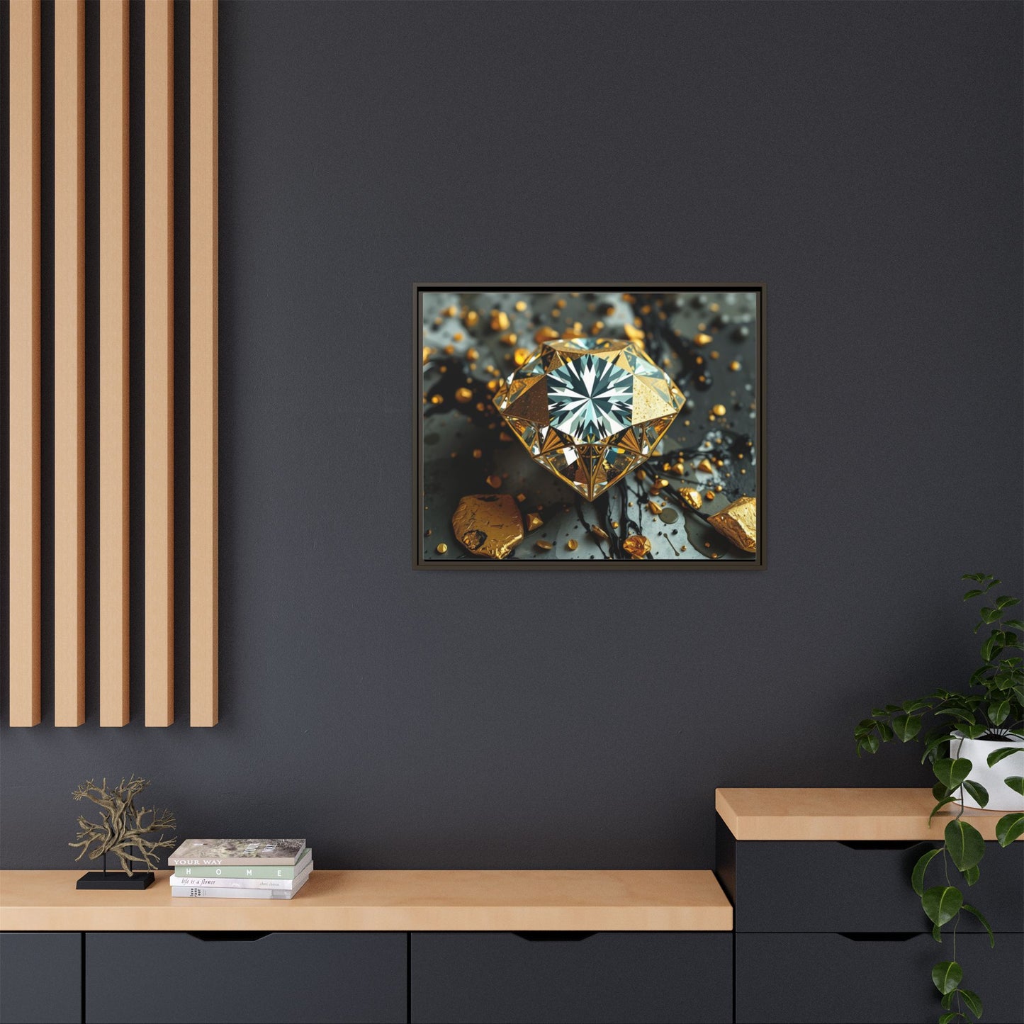Matte Canvas, Framed (Multi-color)
