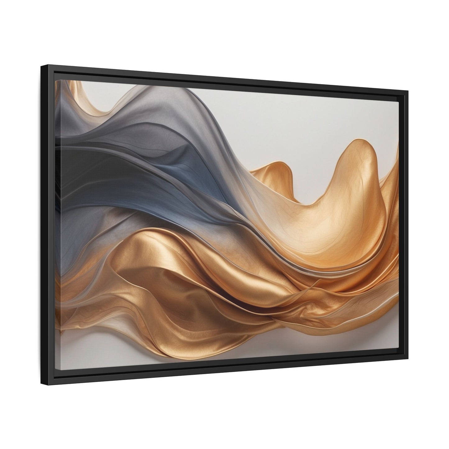 Abstract Matte Canvas Art Print - Framed Multi-color Wall Decor