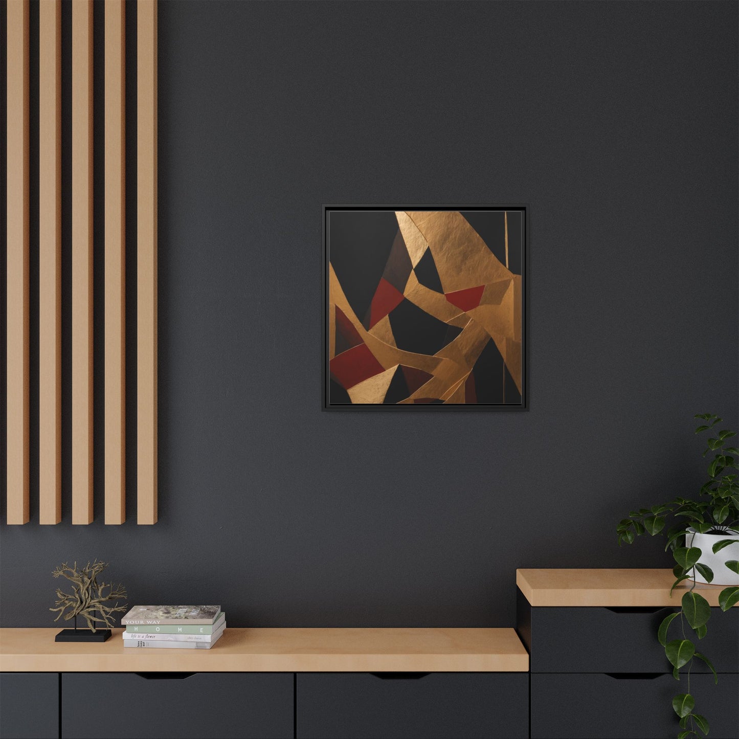 Matte Canvas, Framed (Multi-color)