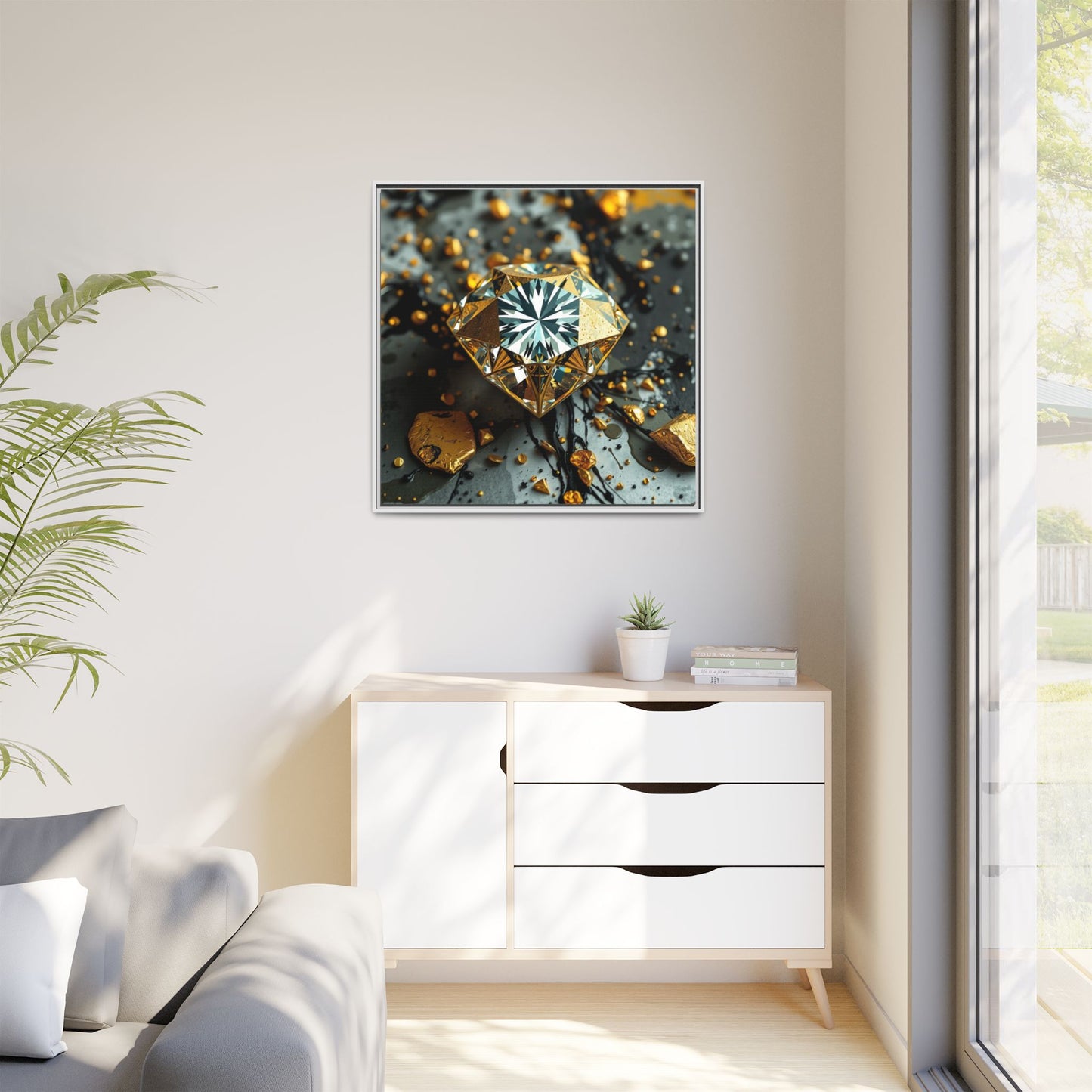 Matte Canvas, Framed (Multi-color)