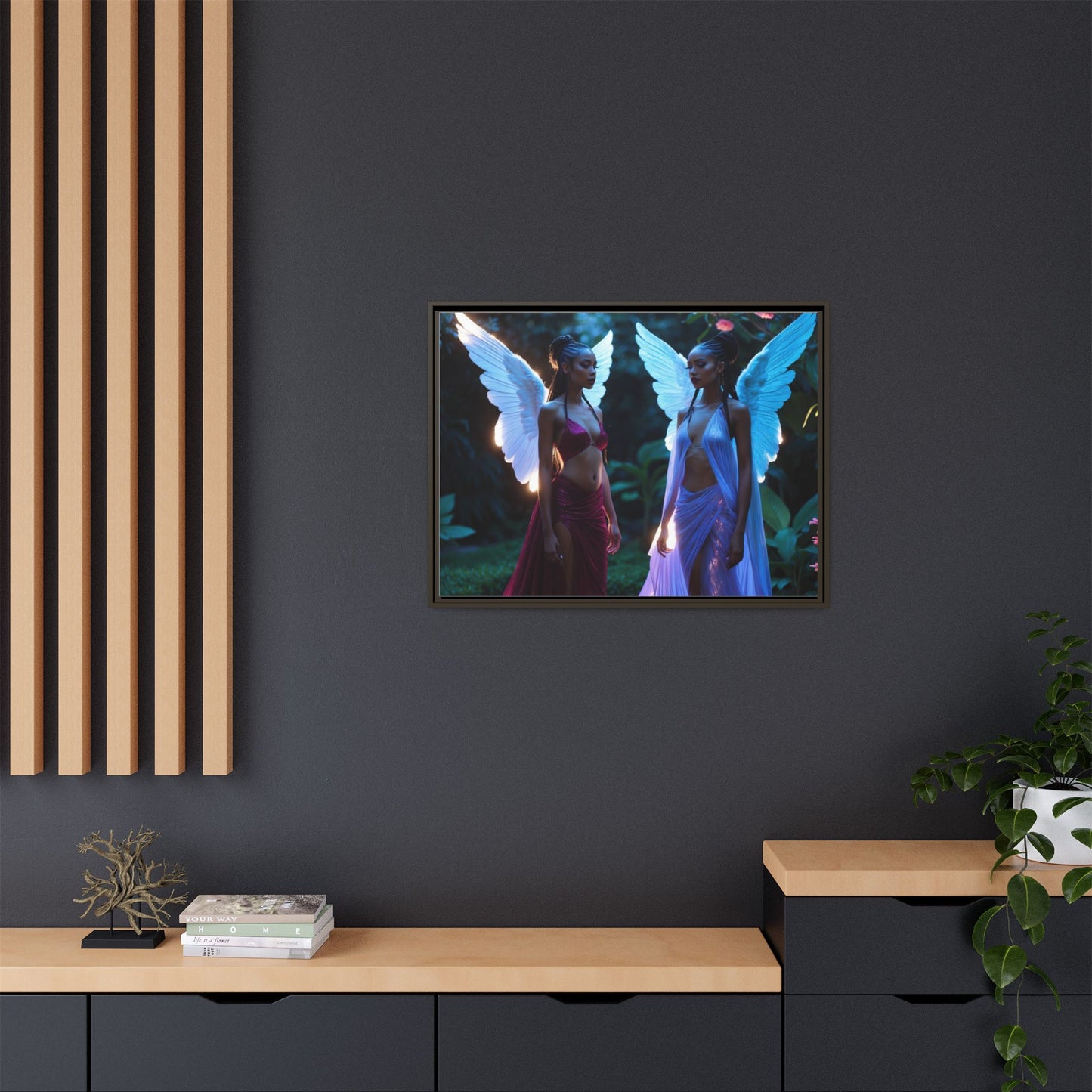 Matte Canvas, Framed (Multi-color)