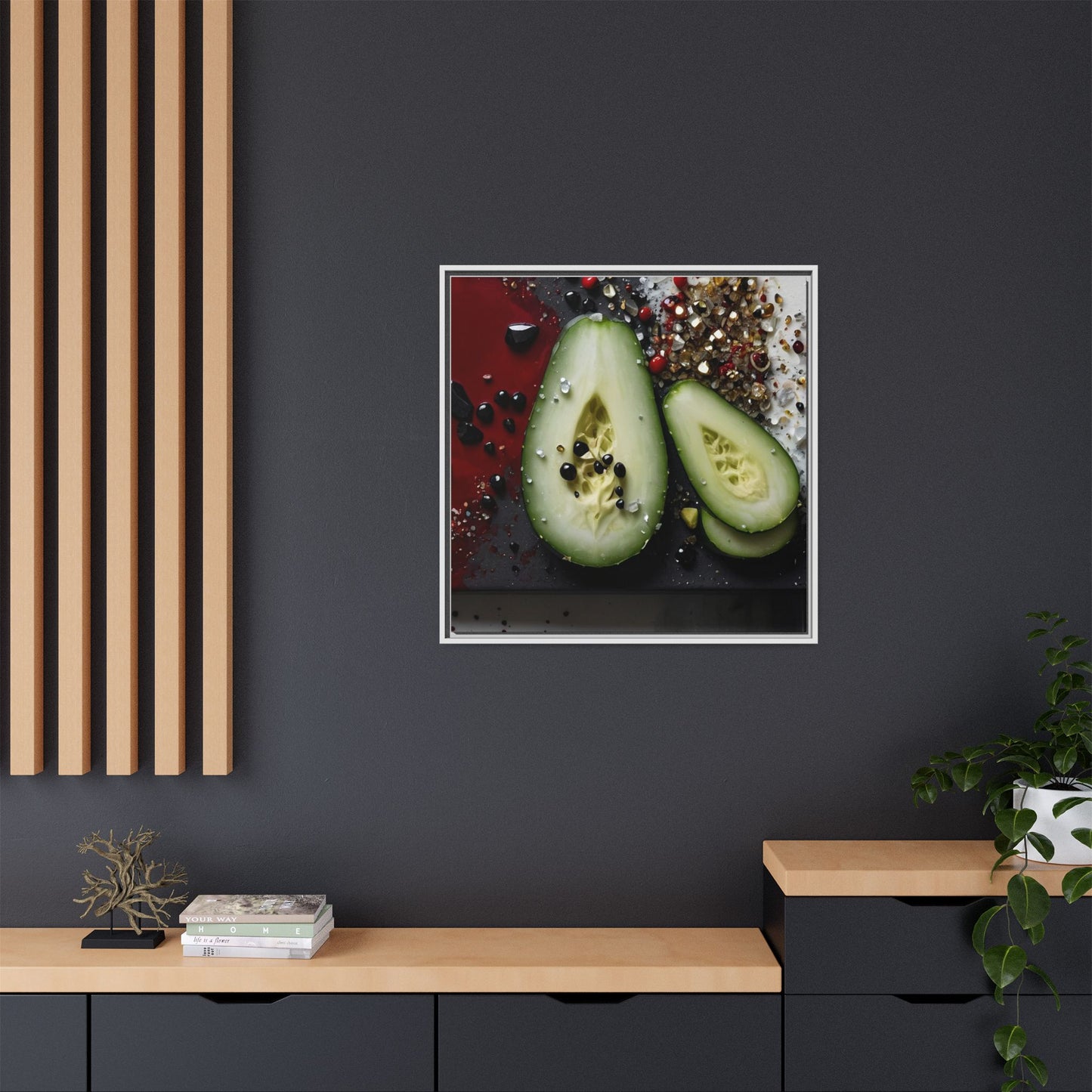 Matte Canvas, Framed (Multi-color)