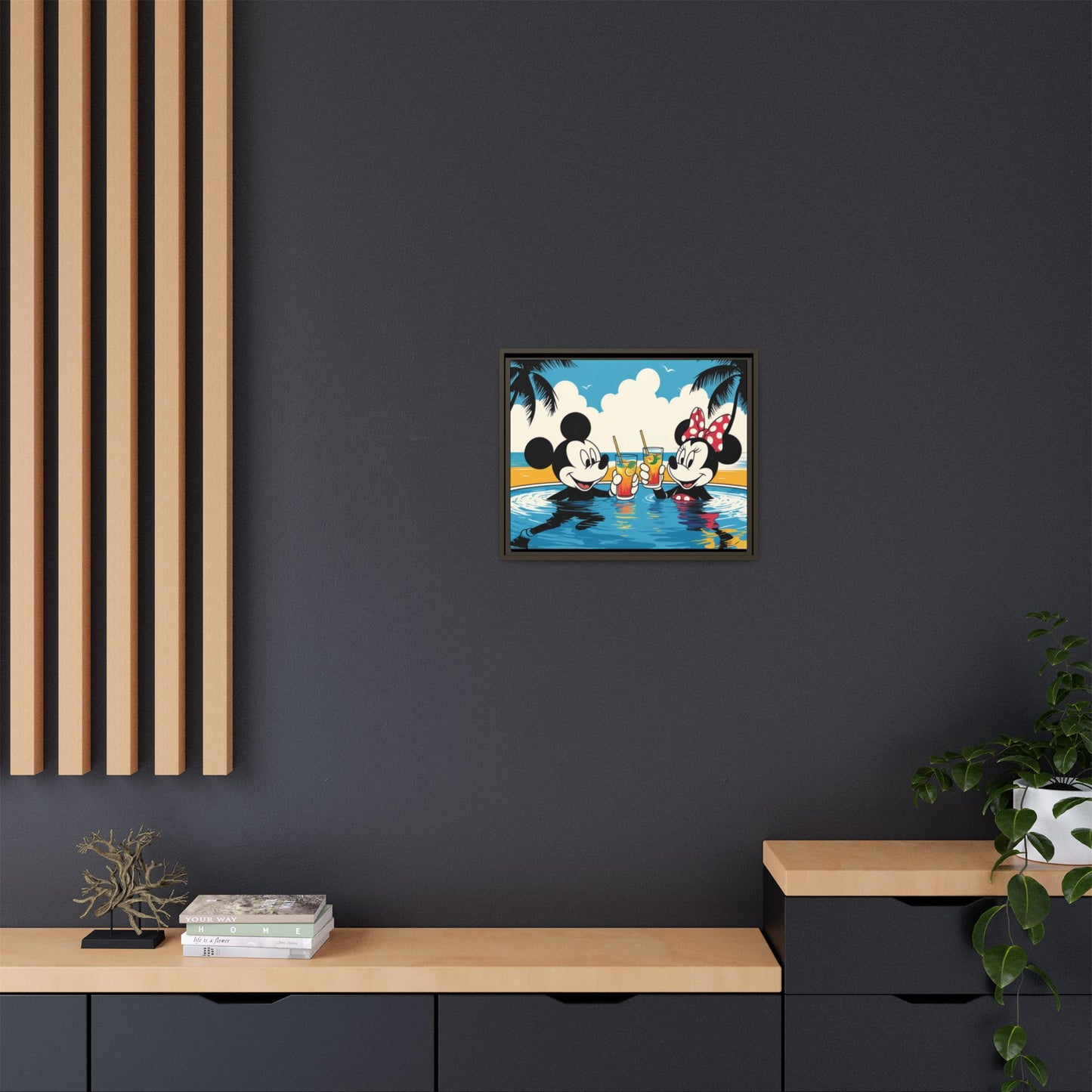 Matte Canvas, Framed (Multi-color)