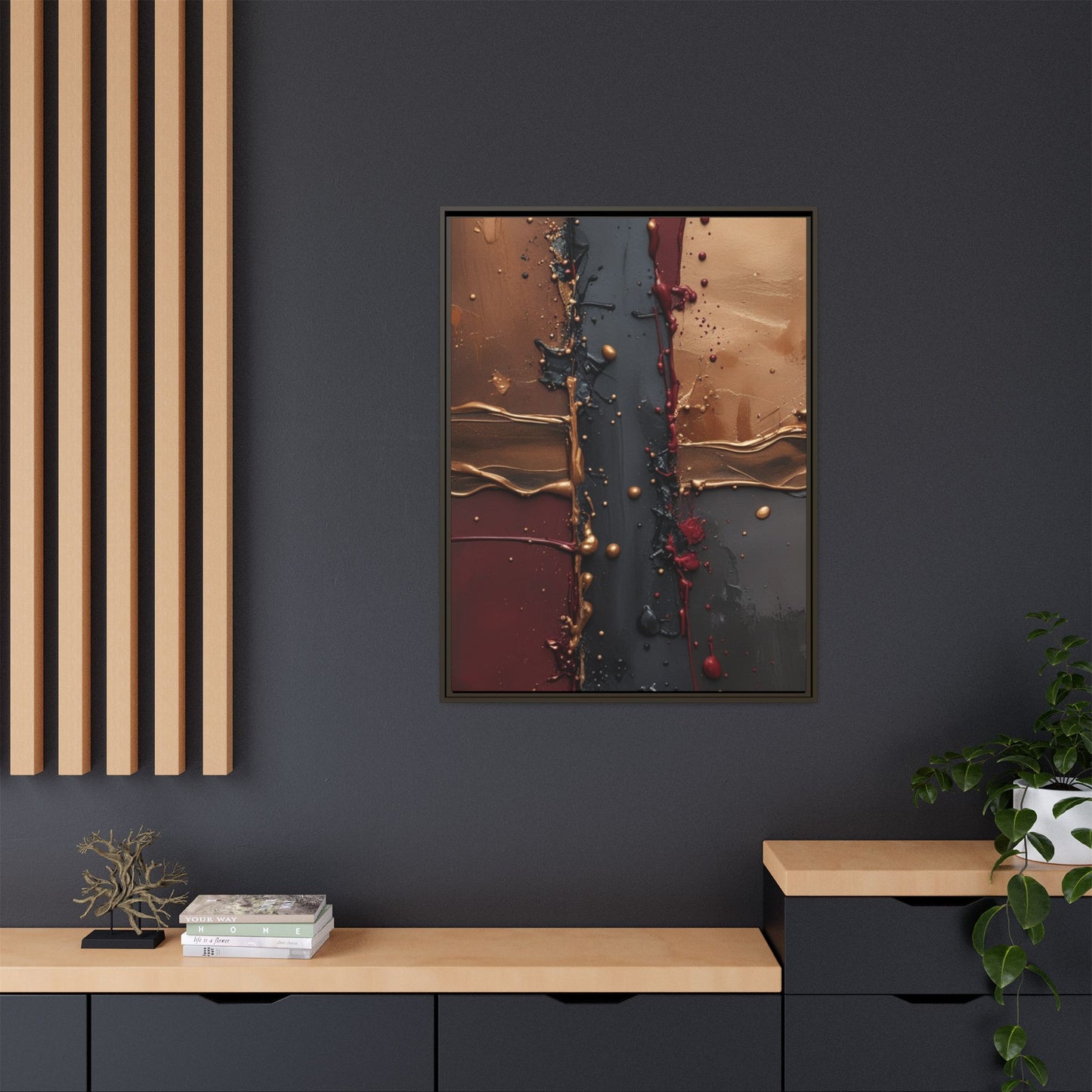 Matte Canvas, Framed (Multi-color)