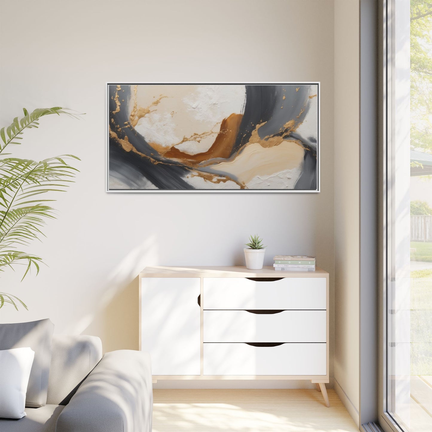 Matte Canvas, Framed (Multi-color)