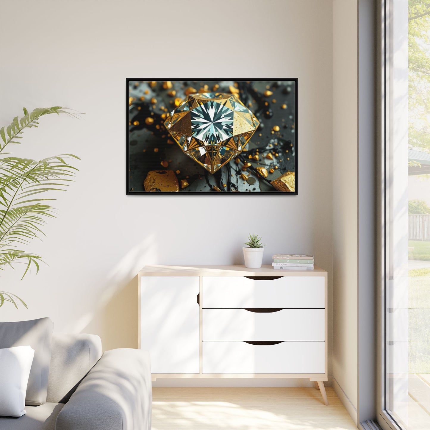 Matte Canvas, Framed (Multi-color)