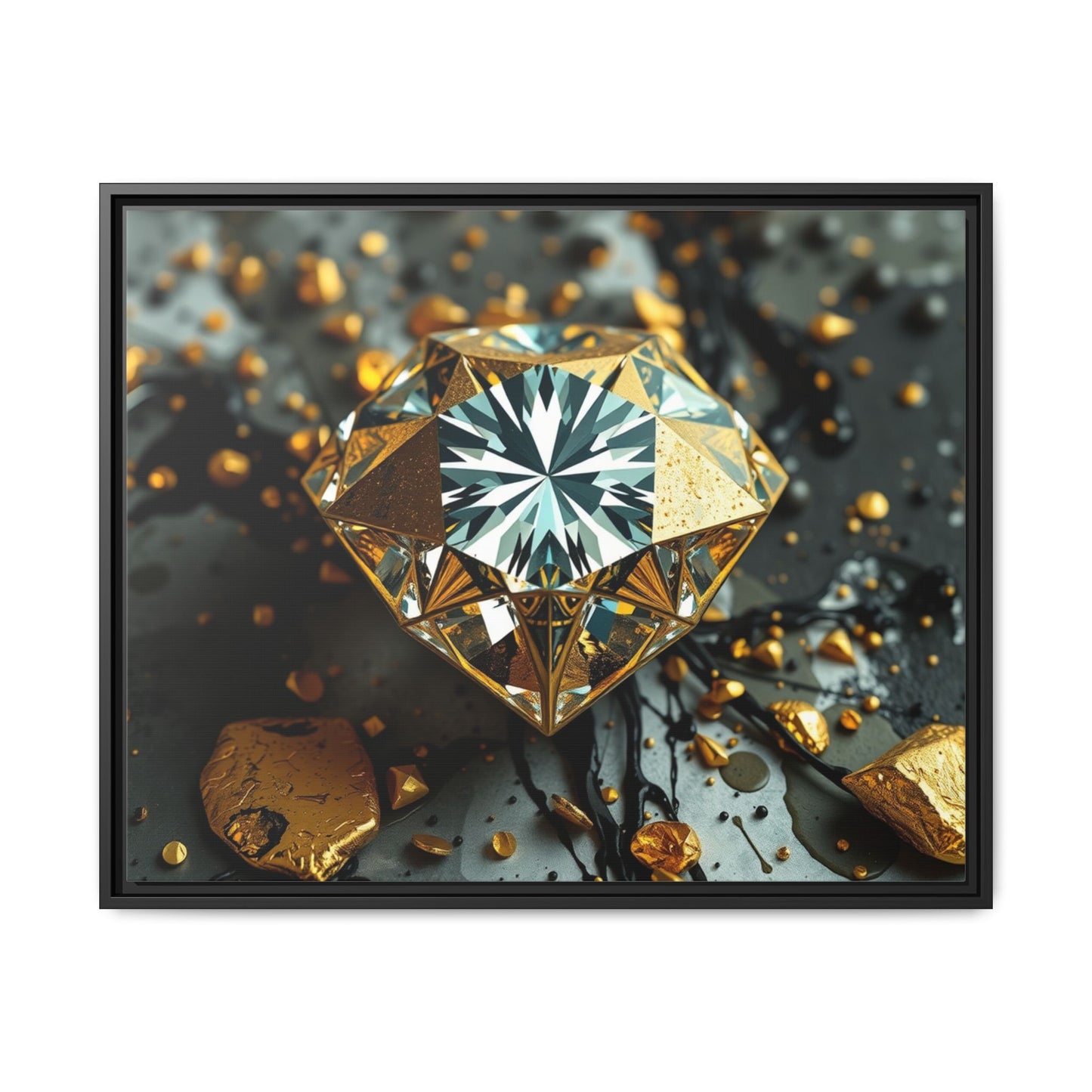 Matte Canvas, Framed (Multi-color)