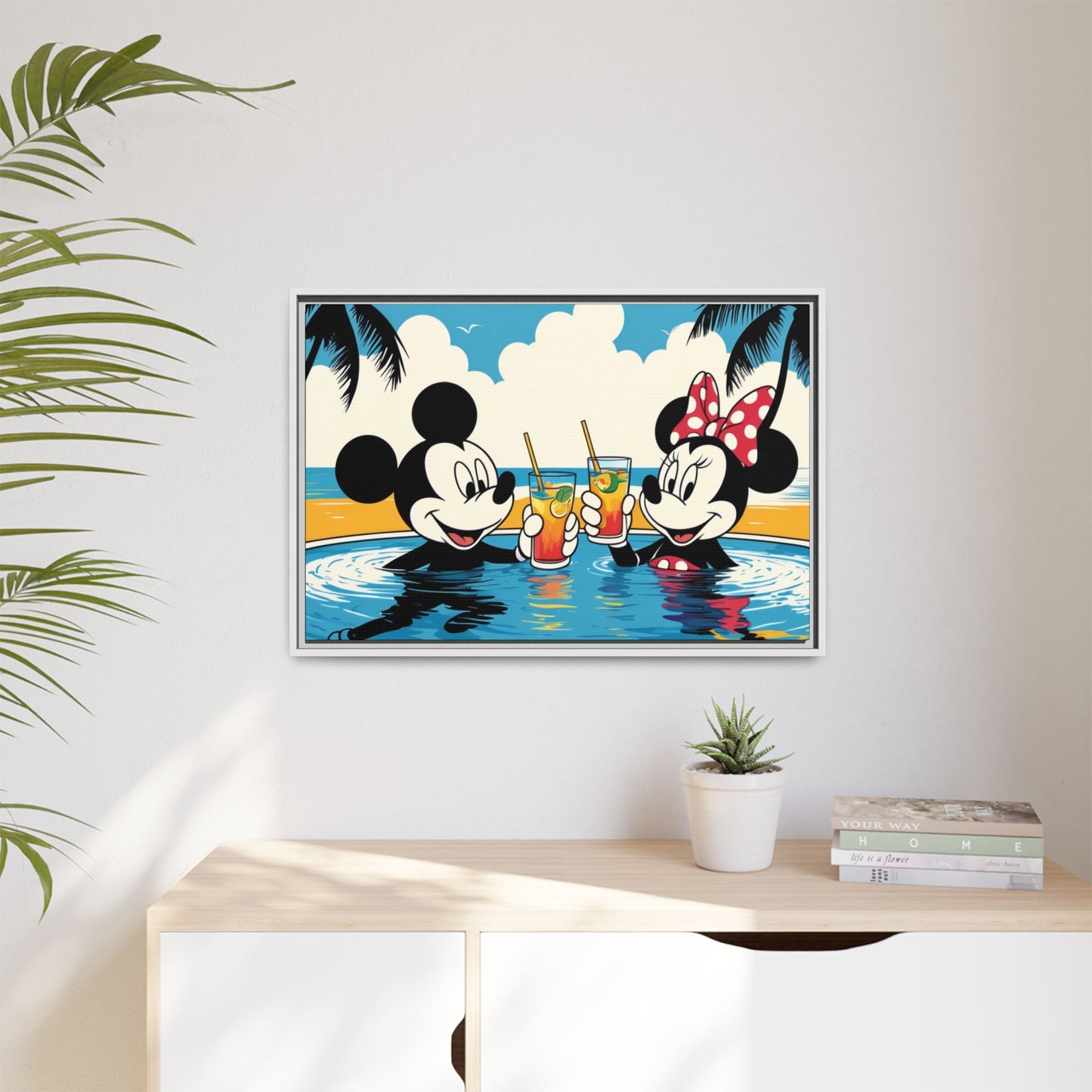 Matte Canvas, Framed (Multi-color)