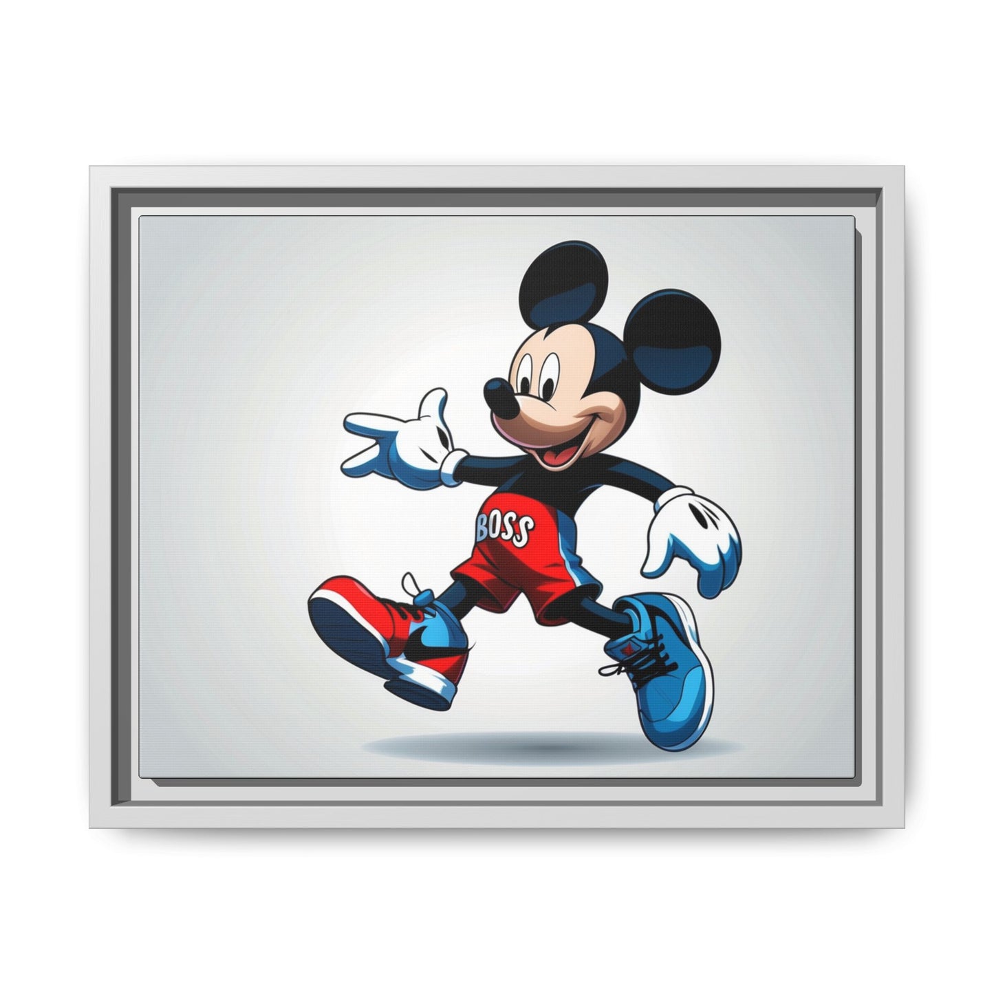 Mickey Mouse Boss Framed Canvas Art
