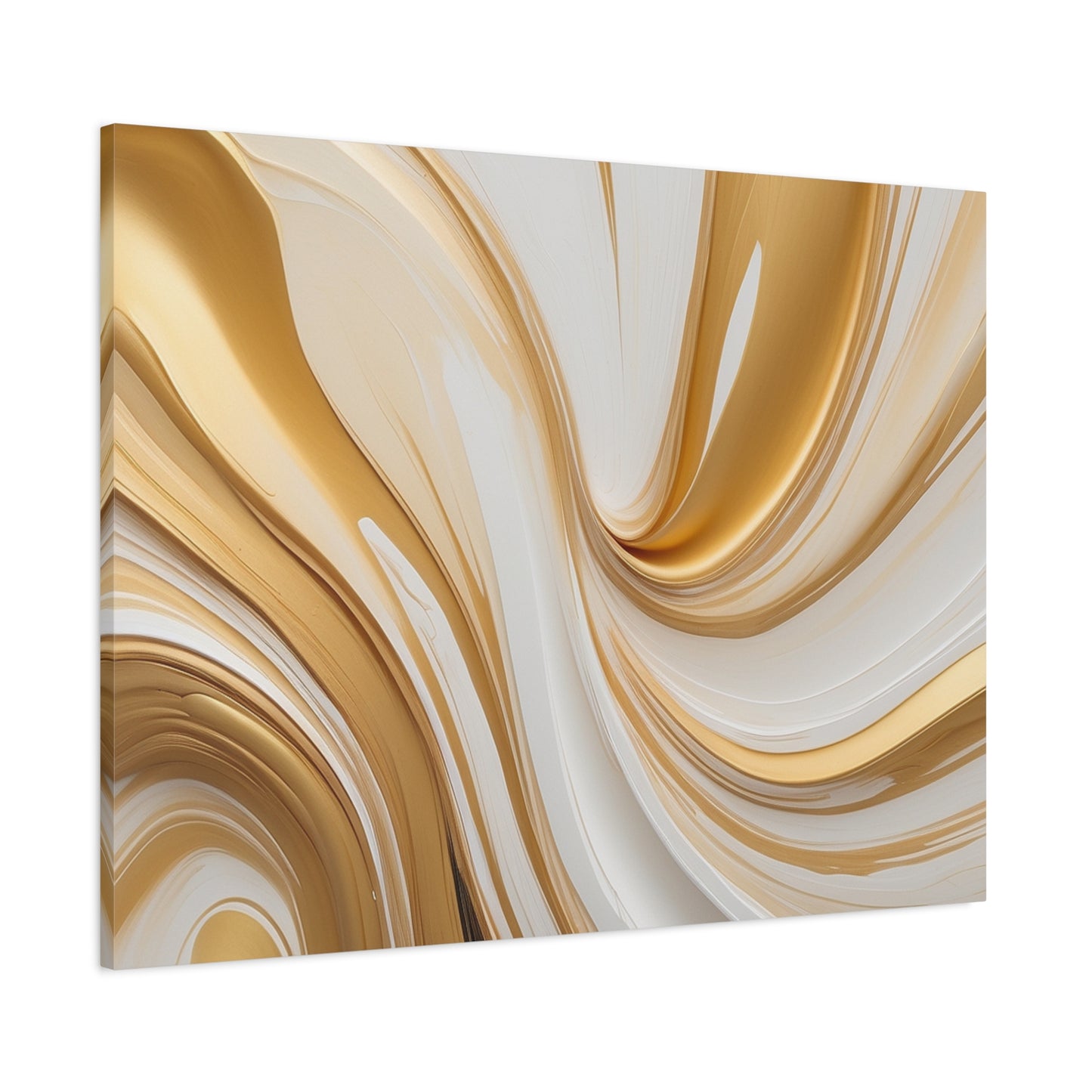 Gilded Currents – Luxe Abstract Fluid Canvas