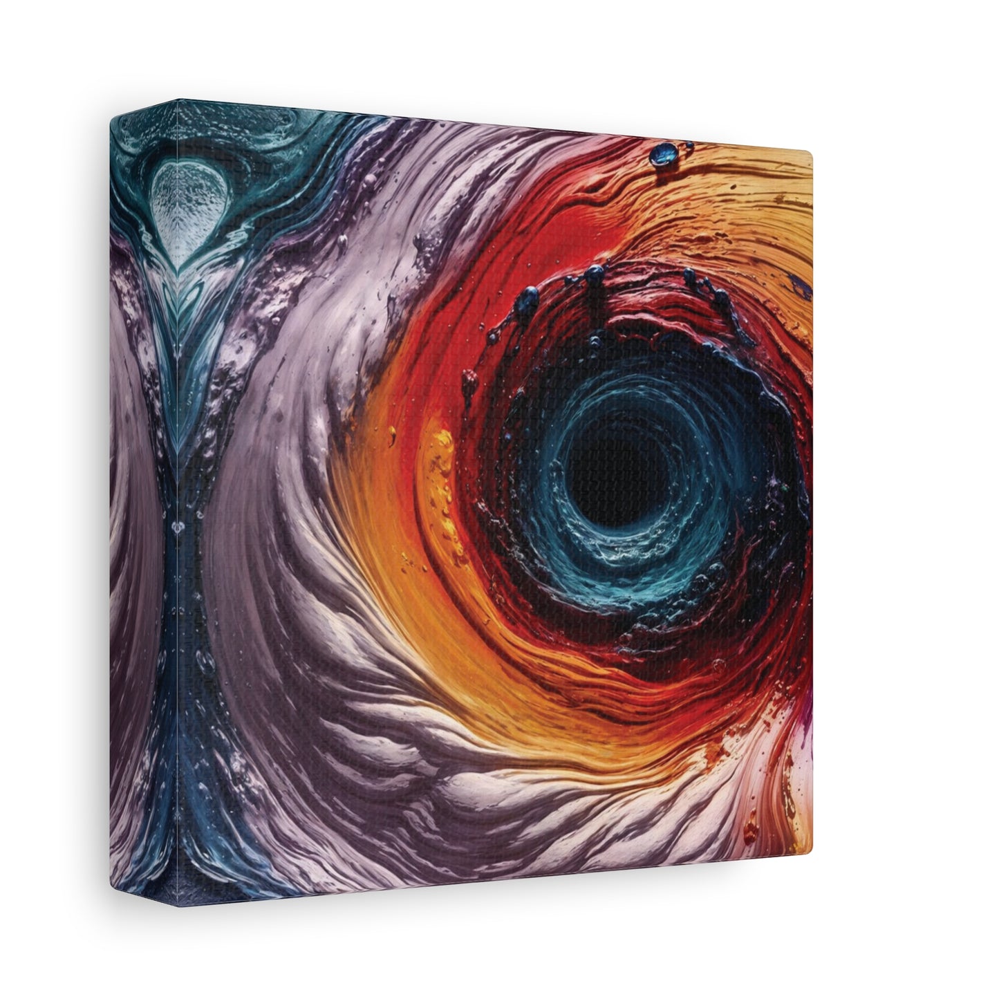 Vibrant Abstract Wall Art Canvas - Swirling Colors