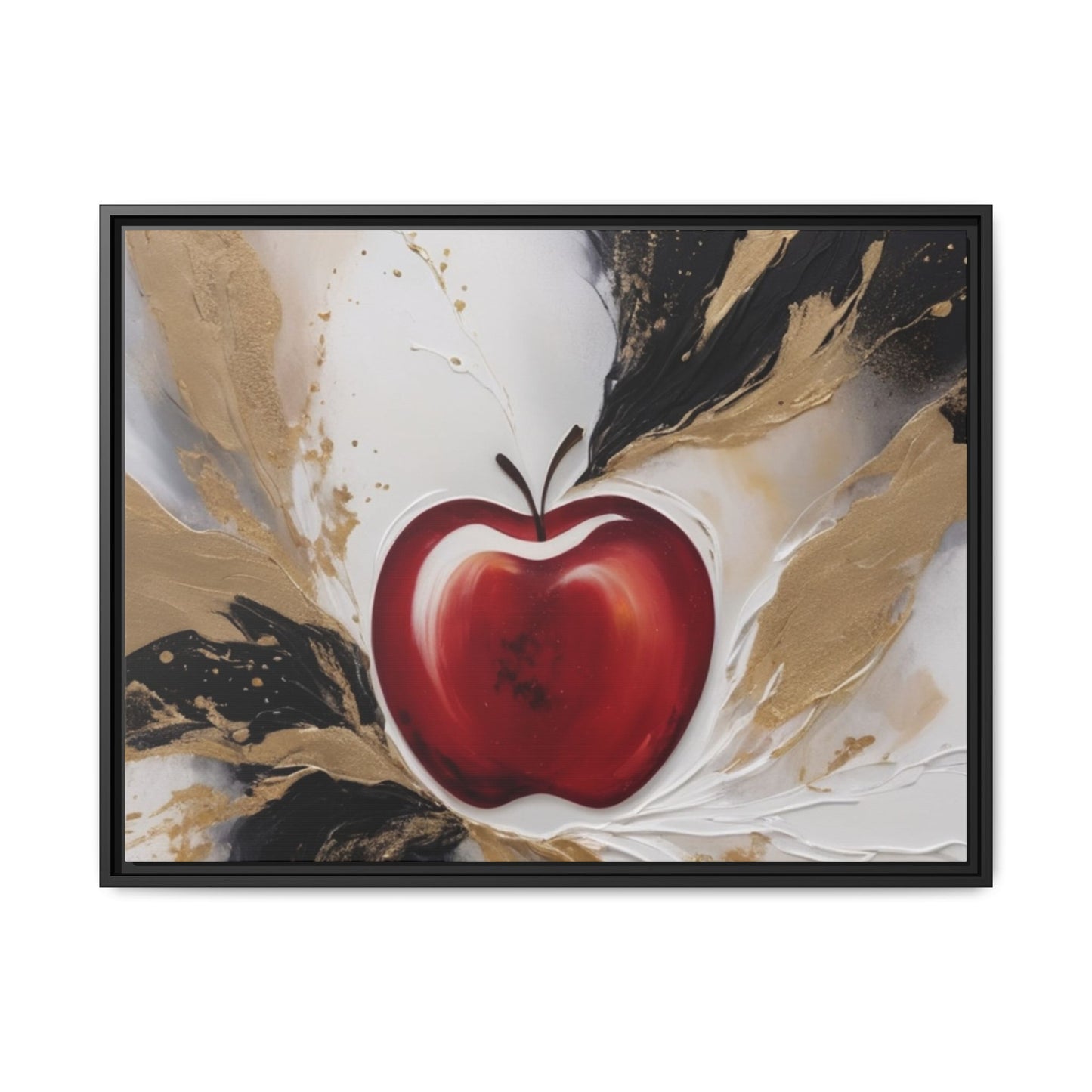 Elegant Apple Canvas Art Print - Framed Wall Decor