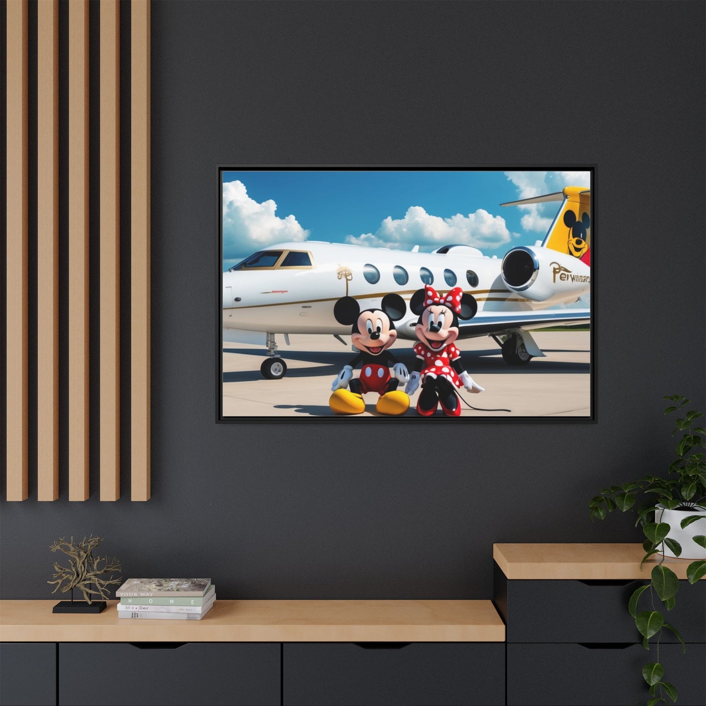 Mickey & Minnie Jetsetter Canvas Art