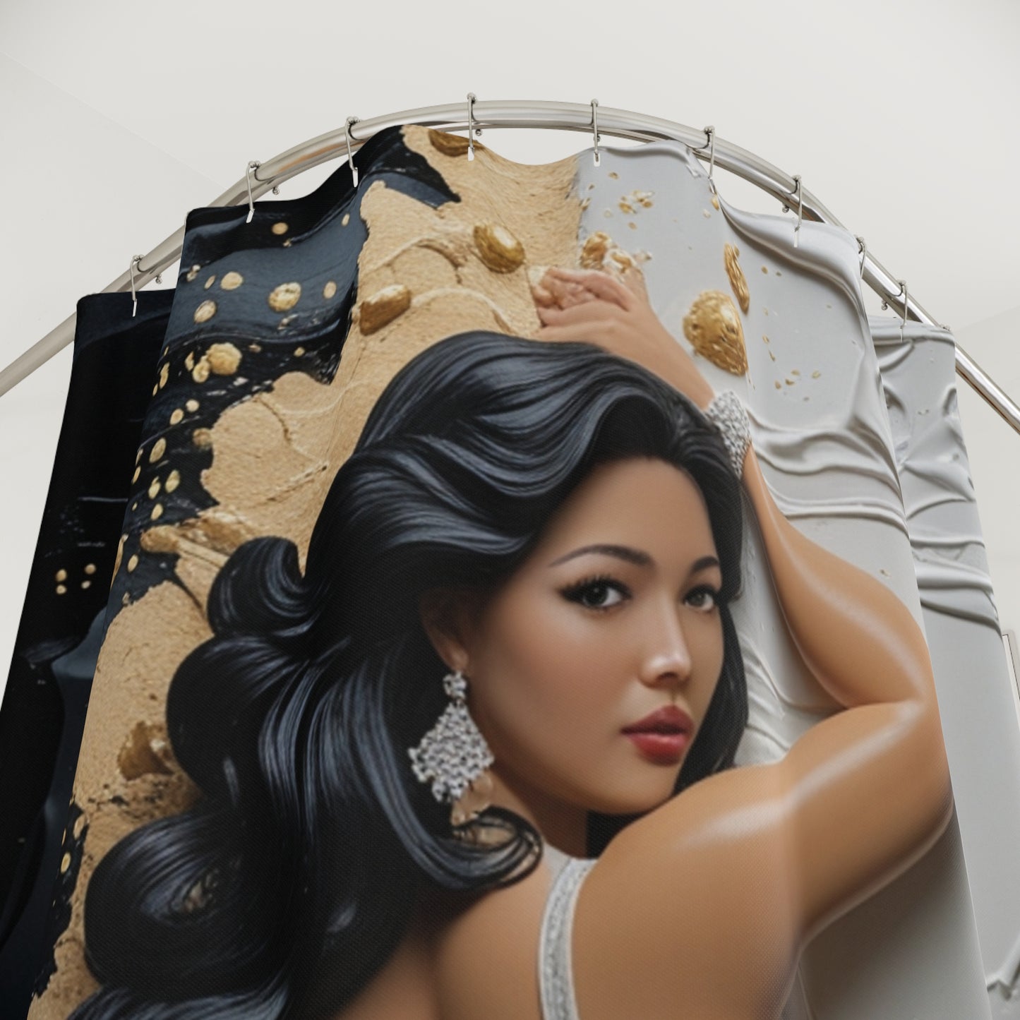 Sculpted Allure - Shower Curtain