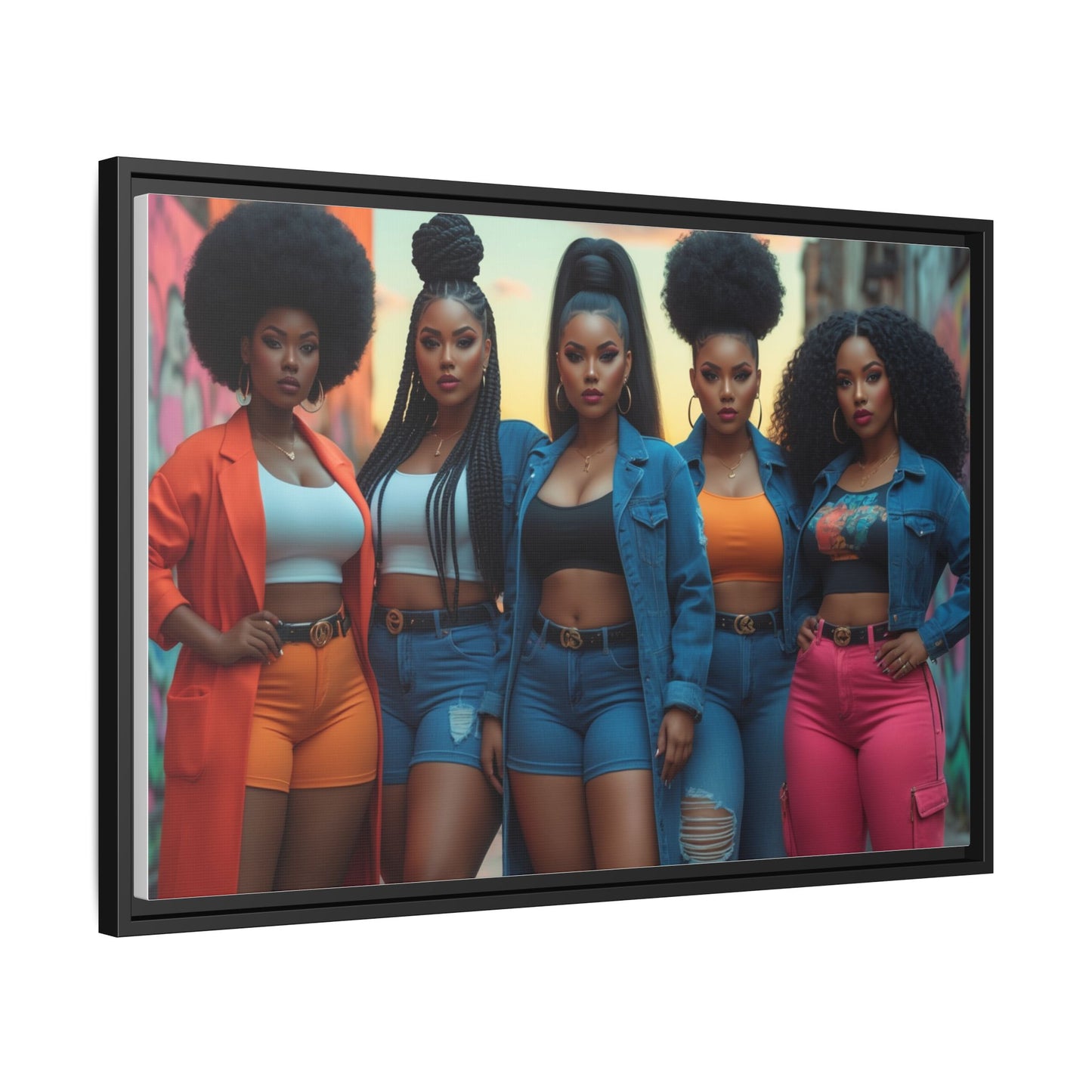 Matte Canvas, Framed (Multi-color)