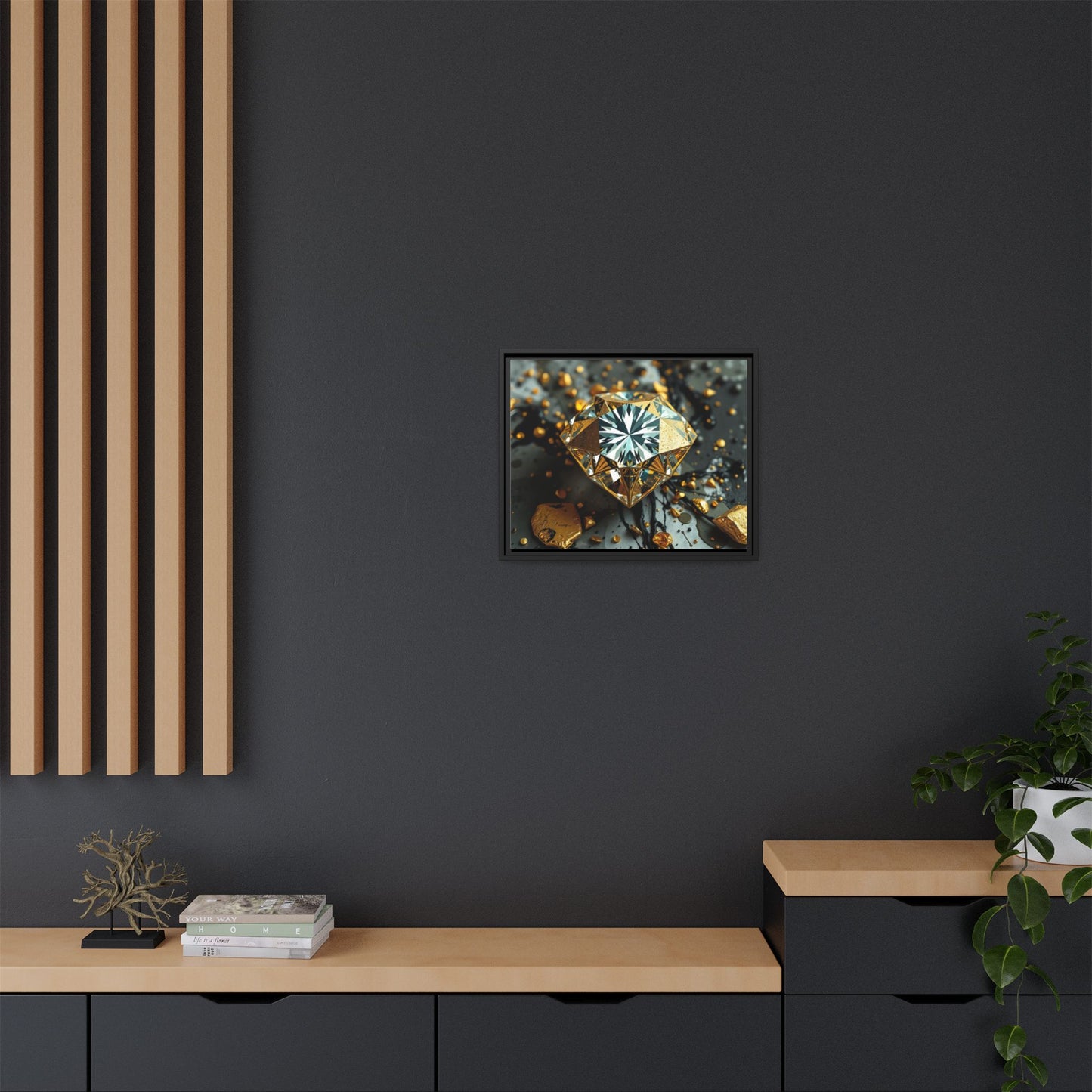 Matte Canvas, Framed (Multi-color)