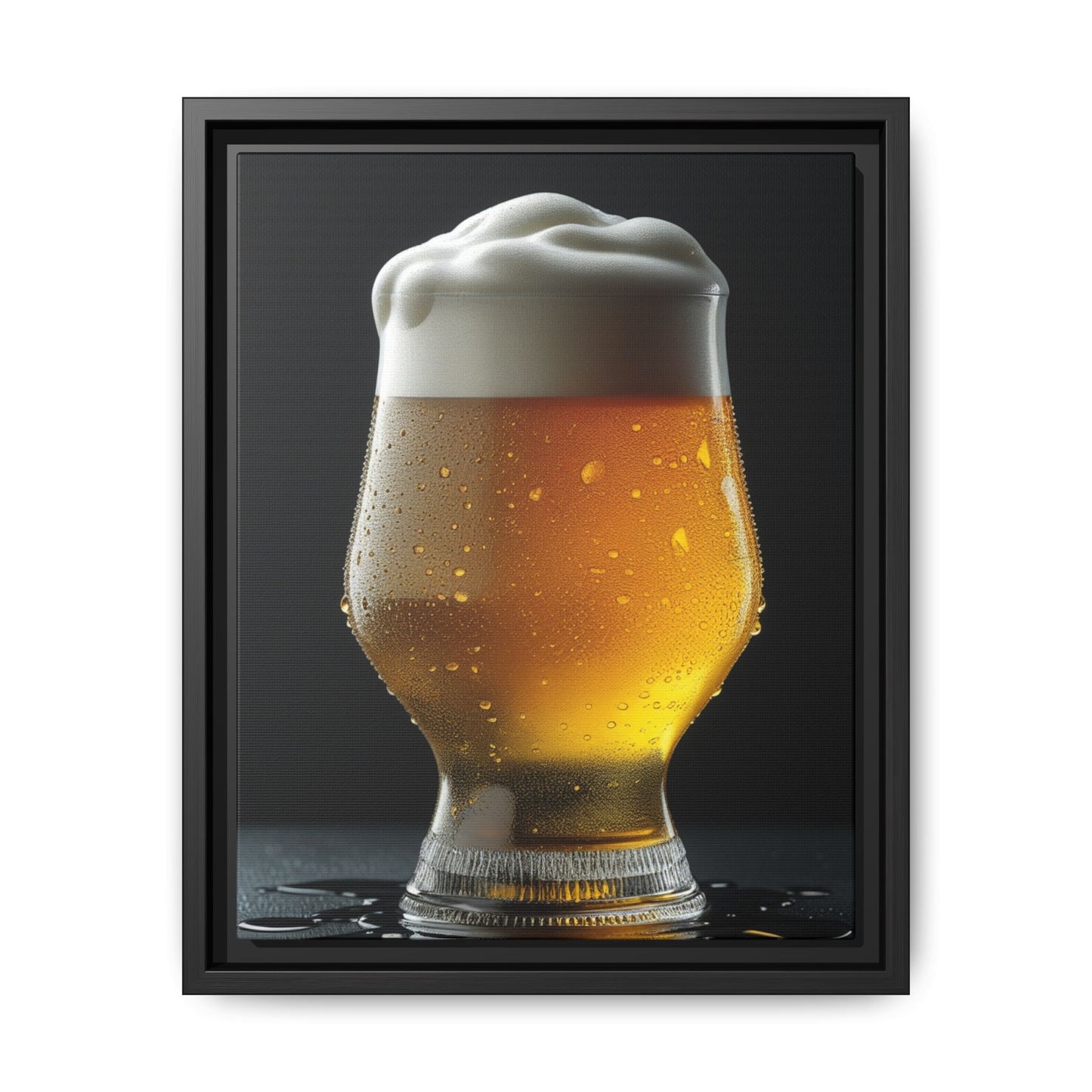 Craft Beer Framed Matte Canvas Art