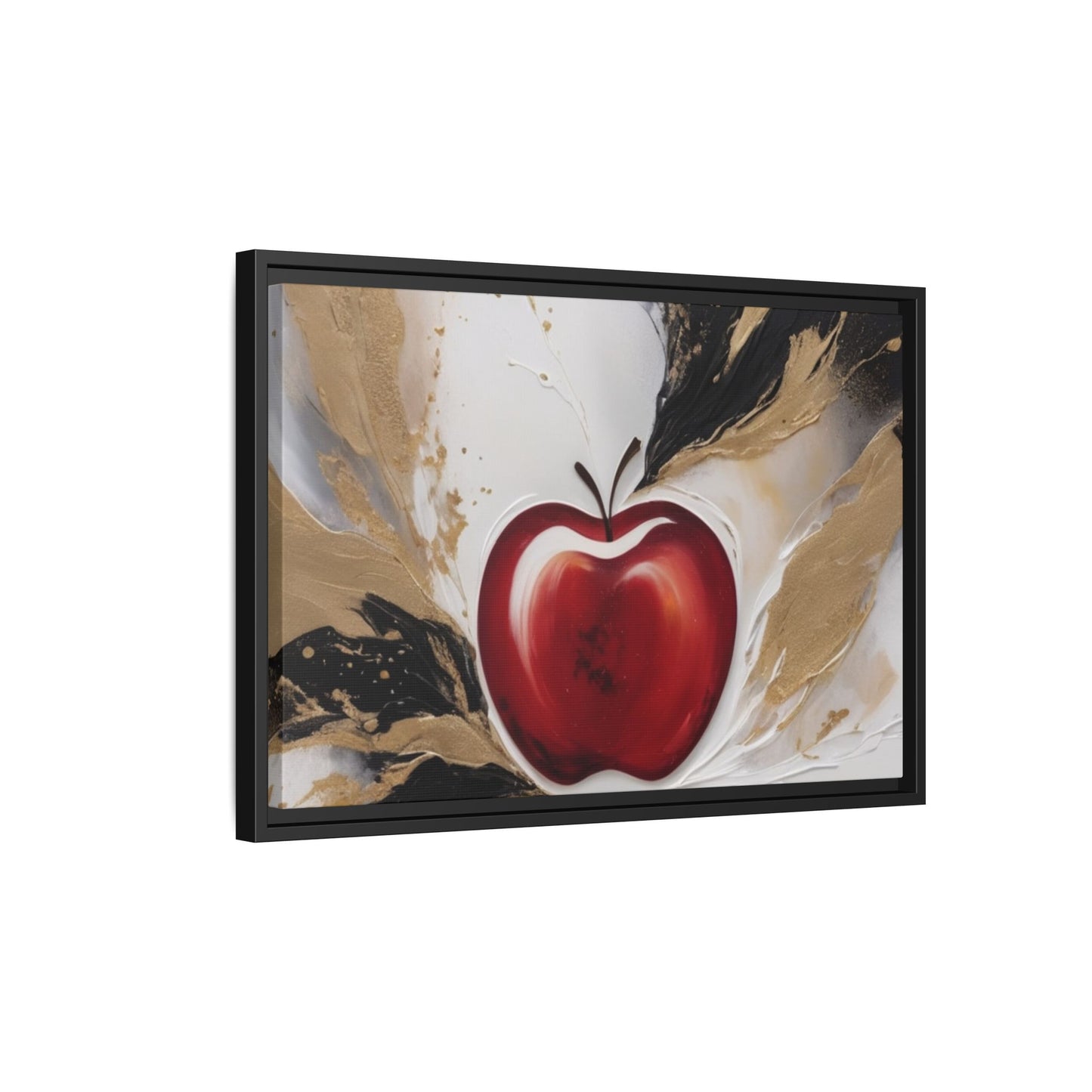 Elegant Apple Canvas Art Print - Framed Wall Decor
