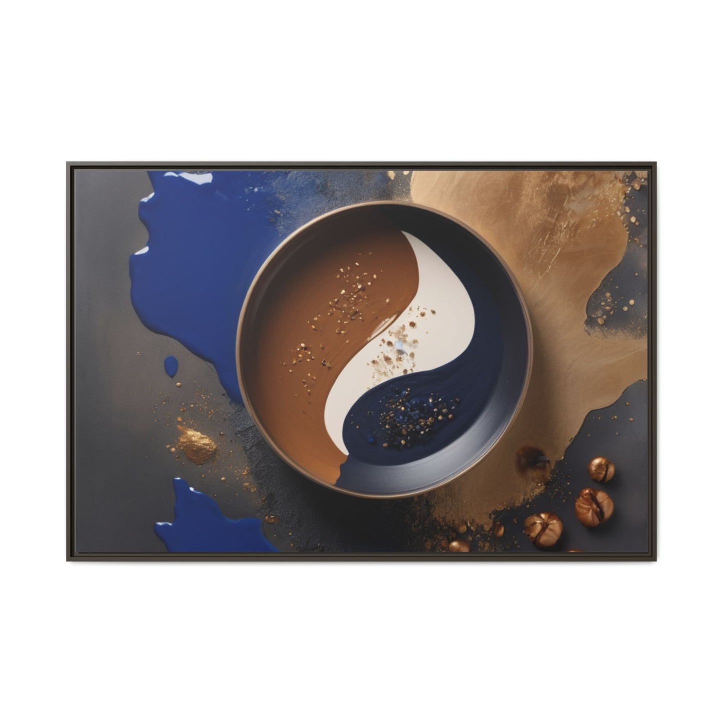 Fusion of Flavor and Form Art Canvas - Framed Wall Decor