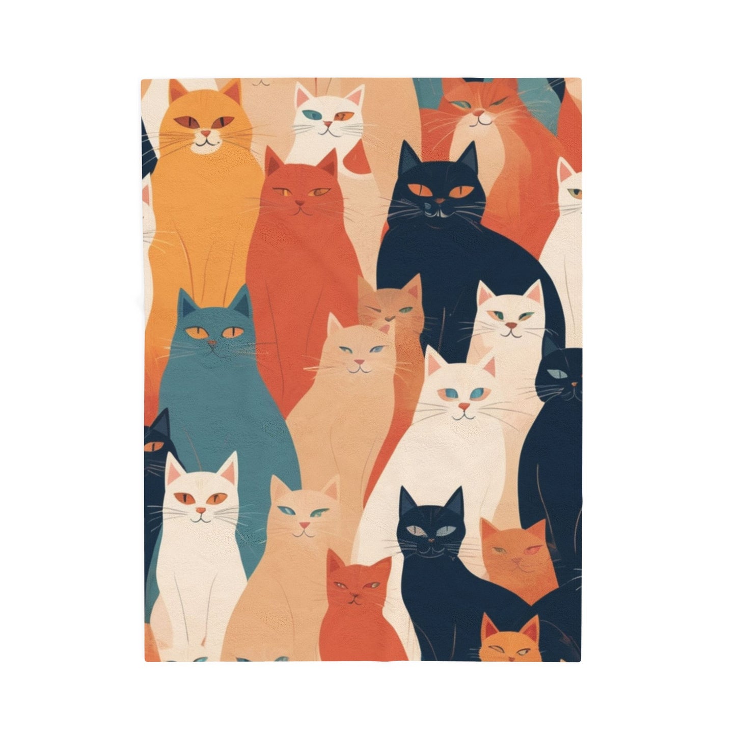 Cozy Cat Lover's Velveteen Plush Blanket
