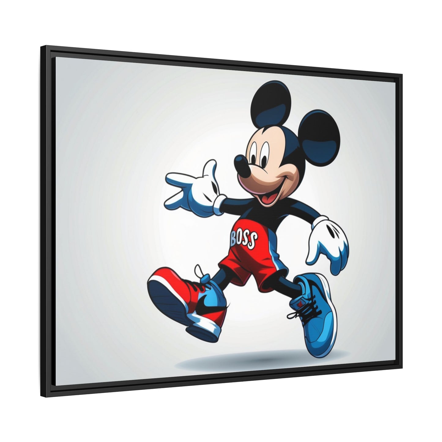Mickey Mouse Boss Framed Canvas Art
