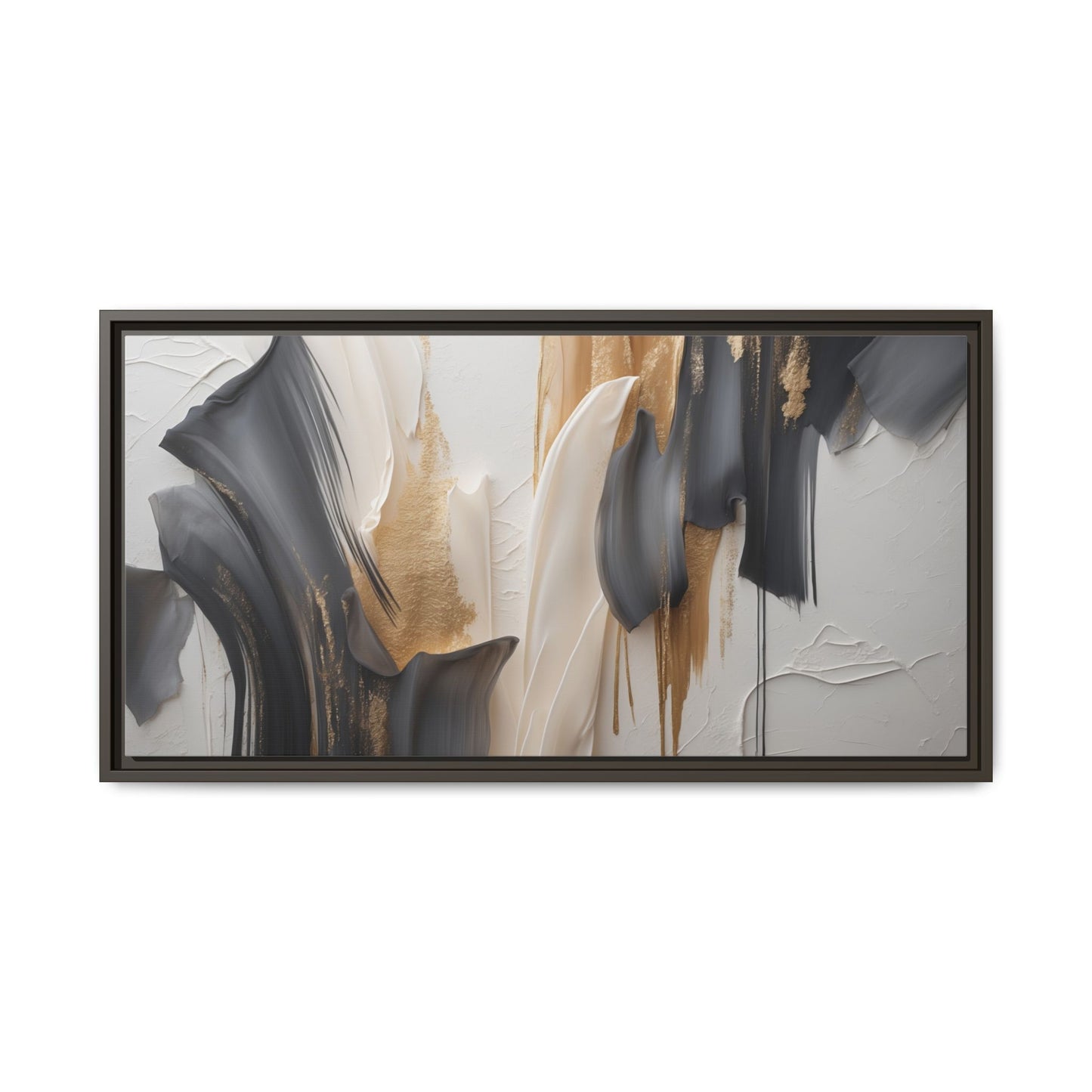 Abstract Multi-Color Framed Canvas Art - Modern Home Decor