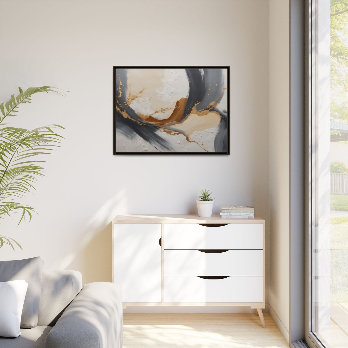 Matte Canvas, Framed (Multi-color)