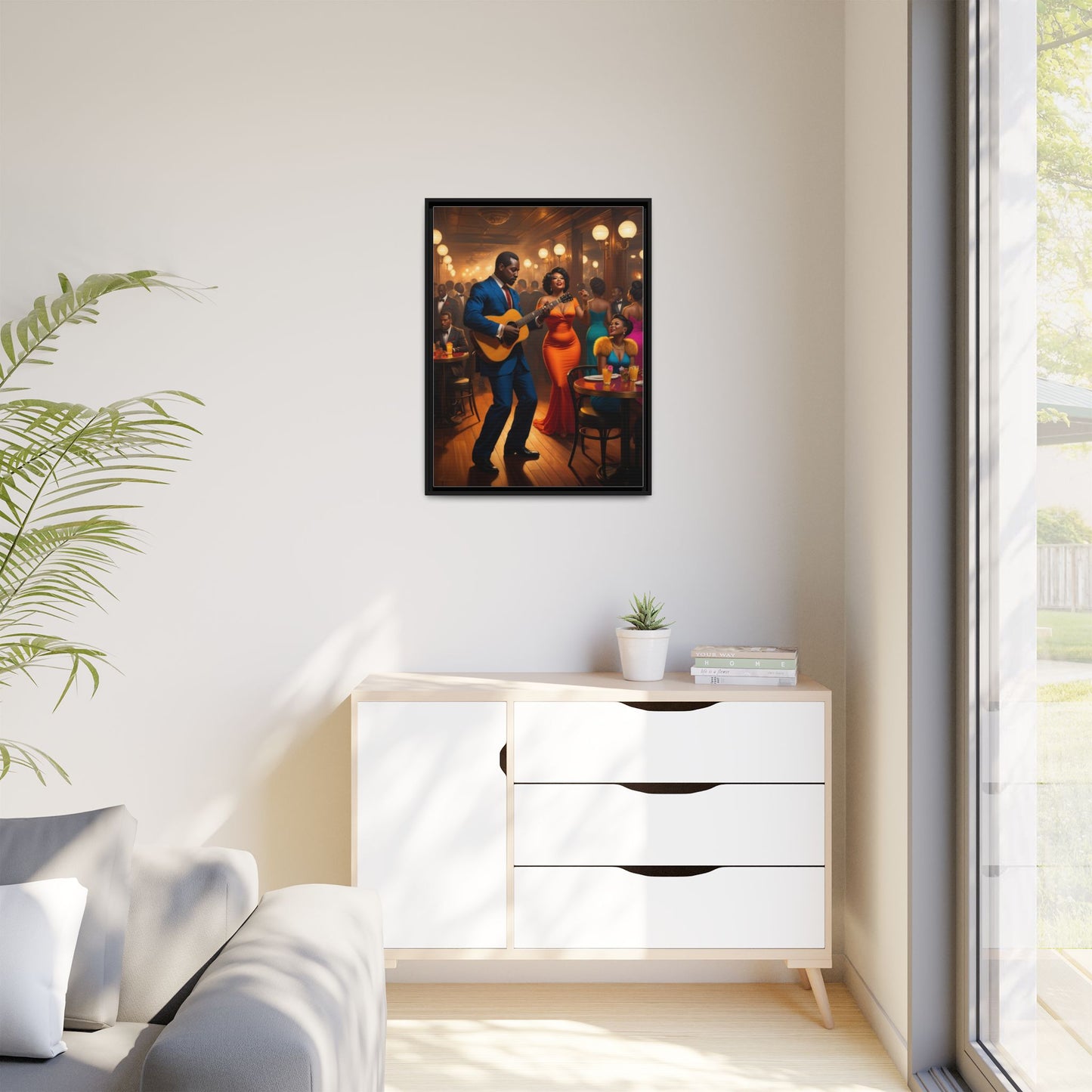 Matte Canvas, Framed (Multi-color)