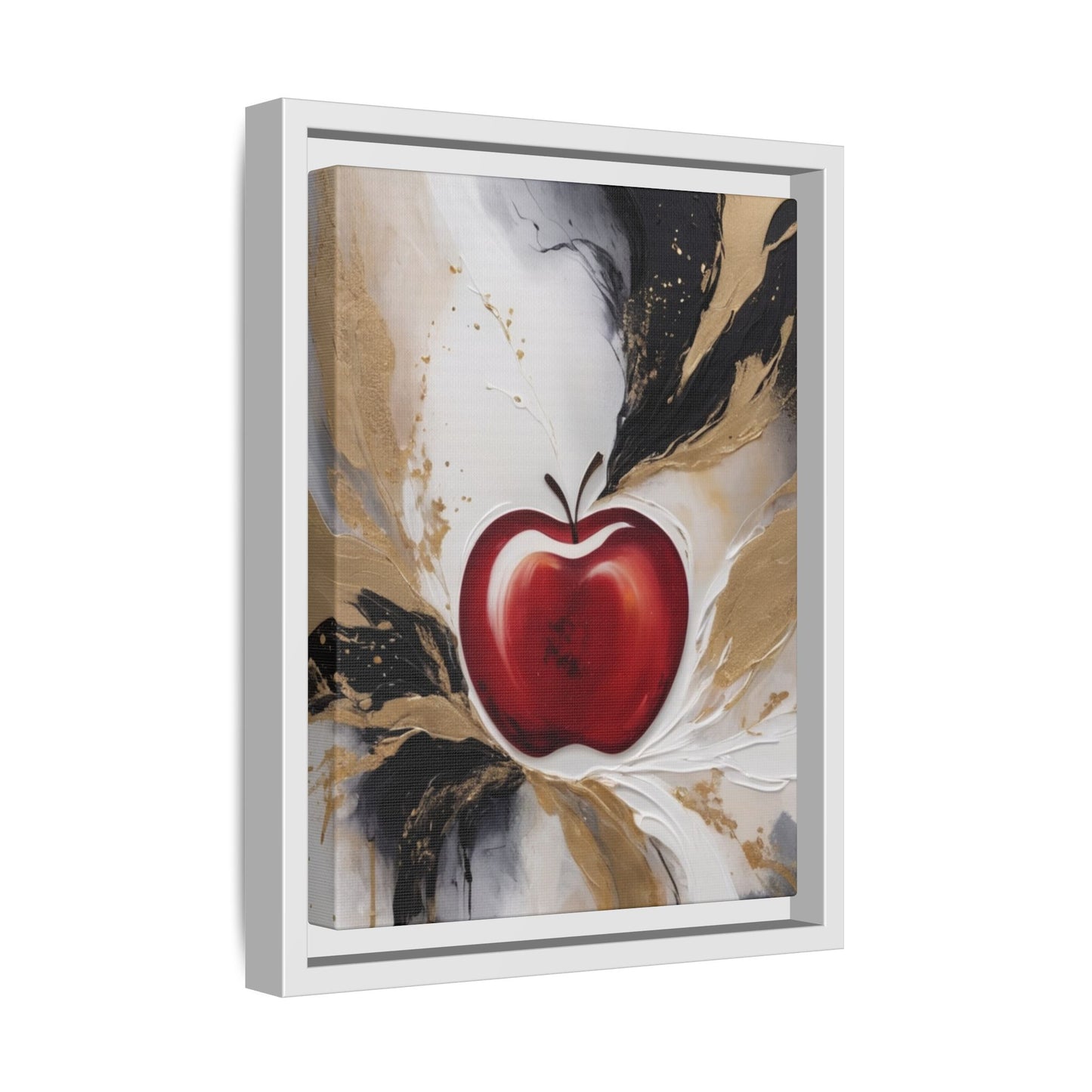 Elegant Apple Canvas Art Print - Framed Wall Decor