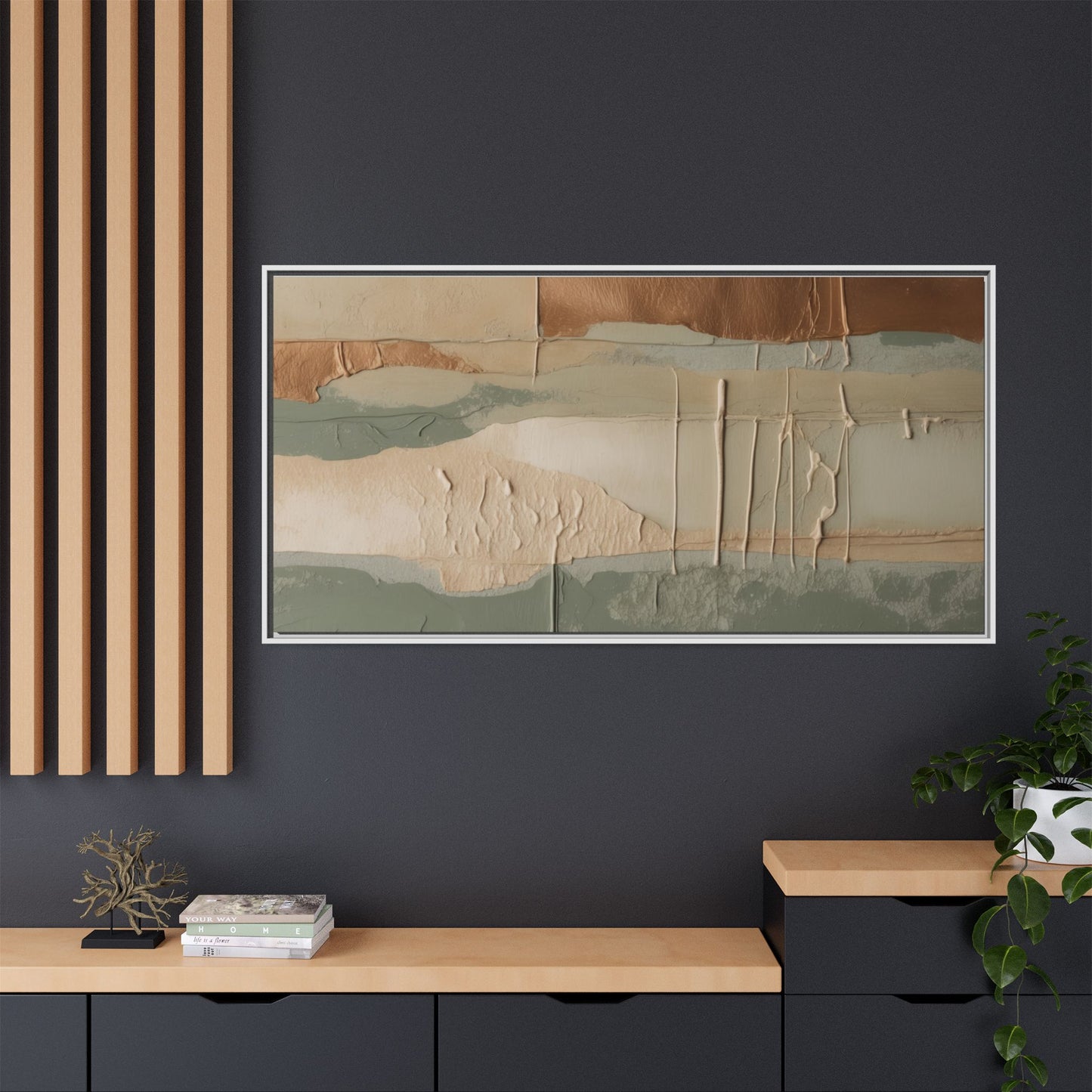 Matte Canvas, Framed (Multi-color)