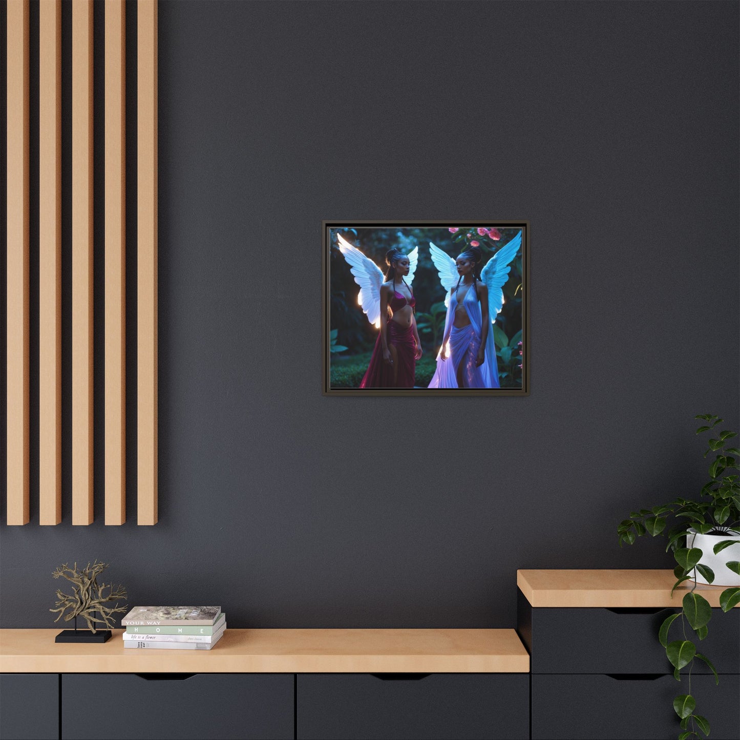 Matte Canvas, Framed (Multi-color)